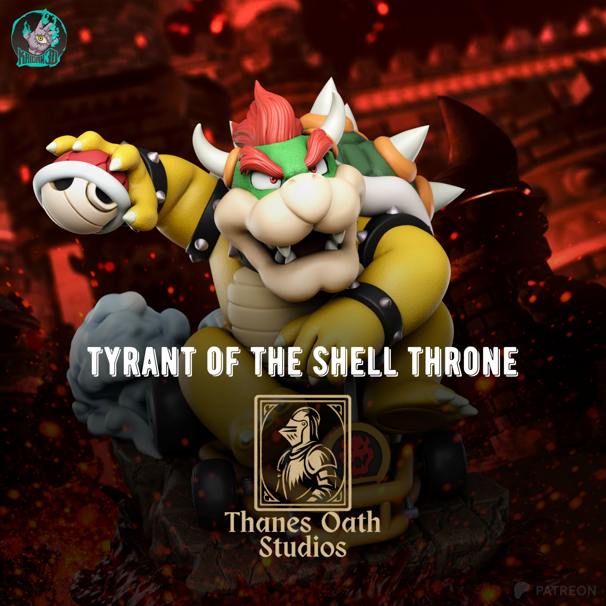 Tyrant Of The Shell Throne - Maximum Detailed 16K Resin Statue