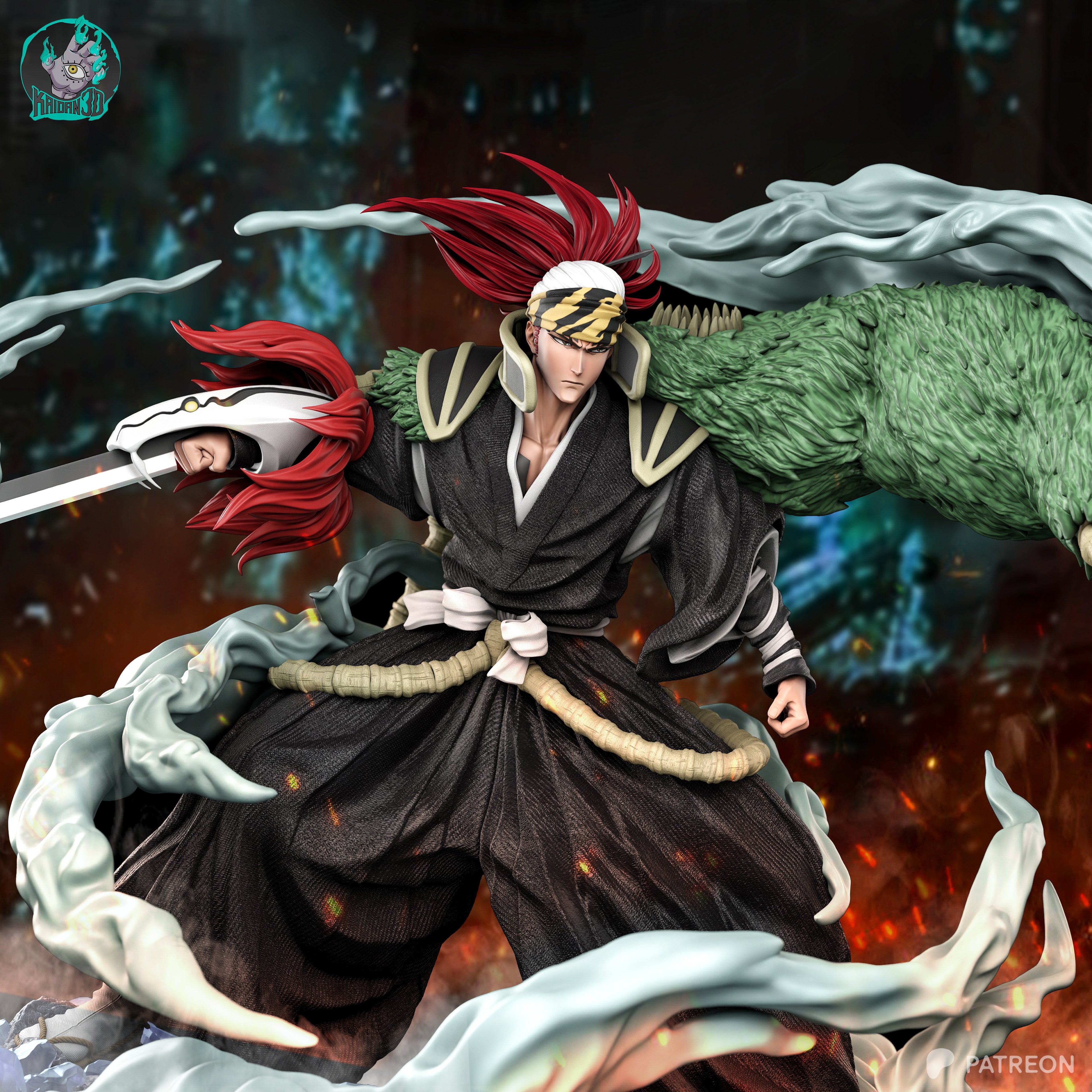 The Crimson Commander - Maximum Detailed 16K Resin Statue