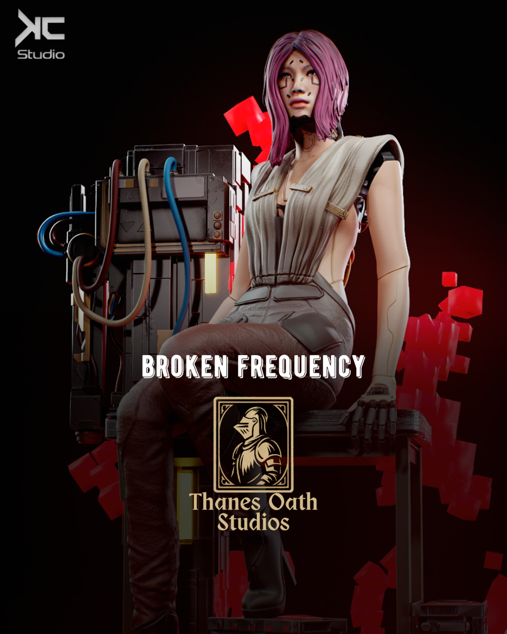 Broken Frequency - Maximum Detailed 16K Resin Statue