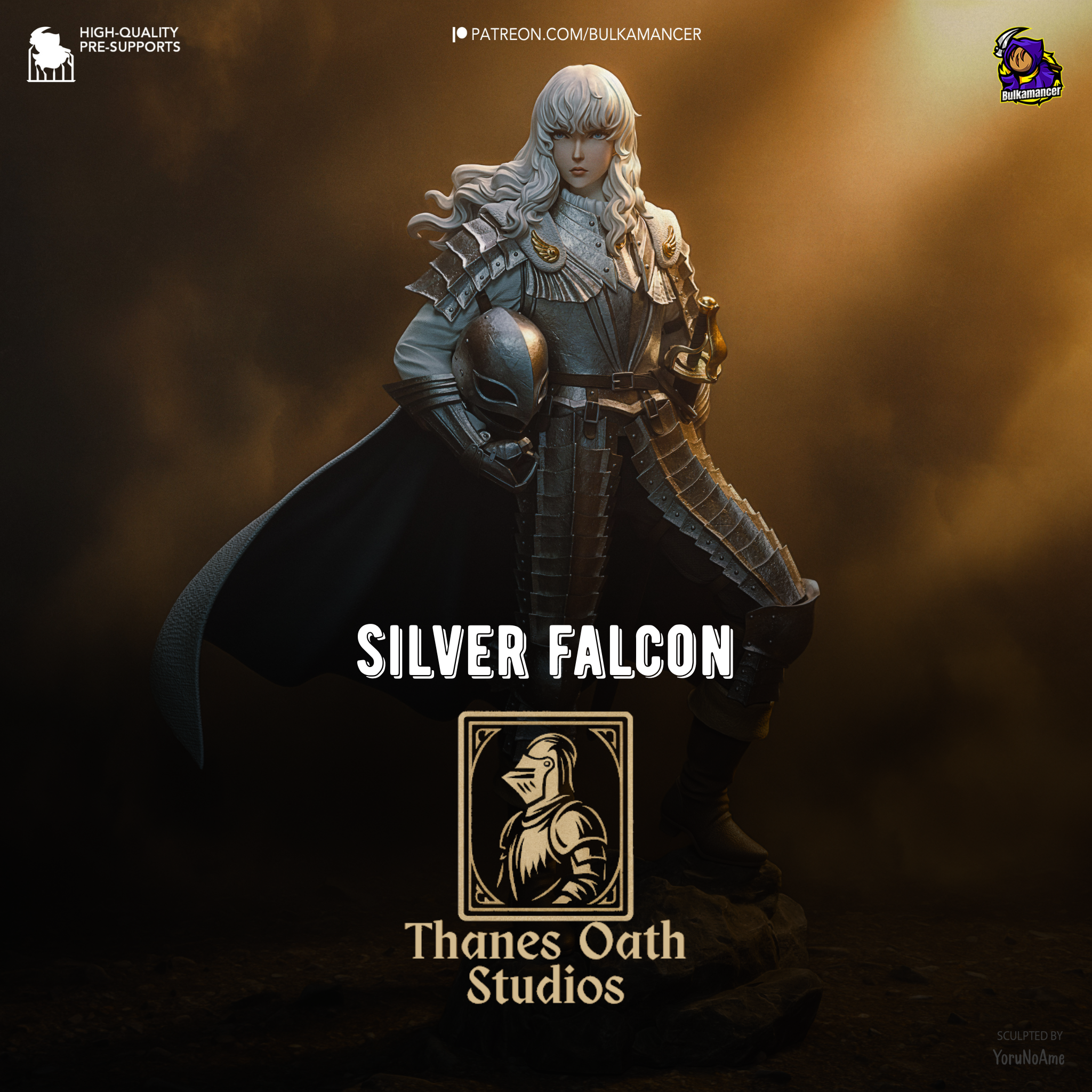 Silver Falcon - Maximum Detailed 16K Resin Statue