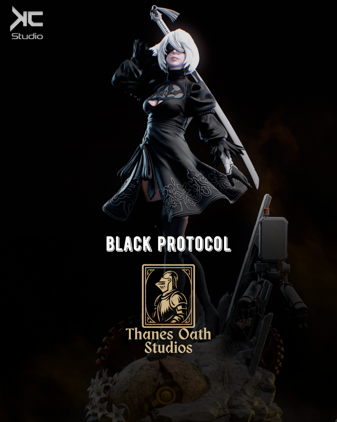 Black Protocol - Maximum Detailed 16K Resin Statue