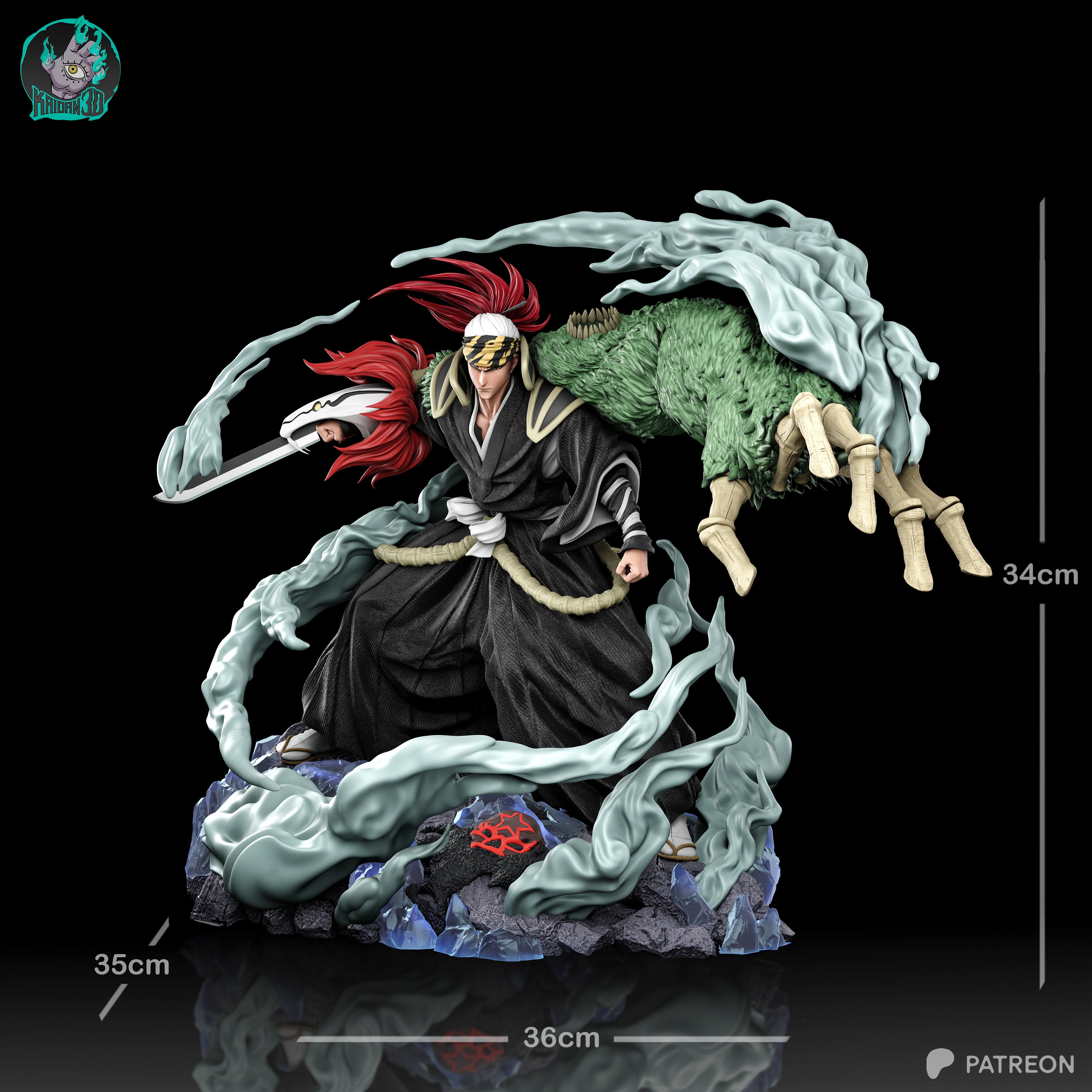 The Crimson Commander - Maximum Detailed 16K Resin Statue