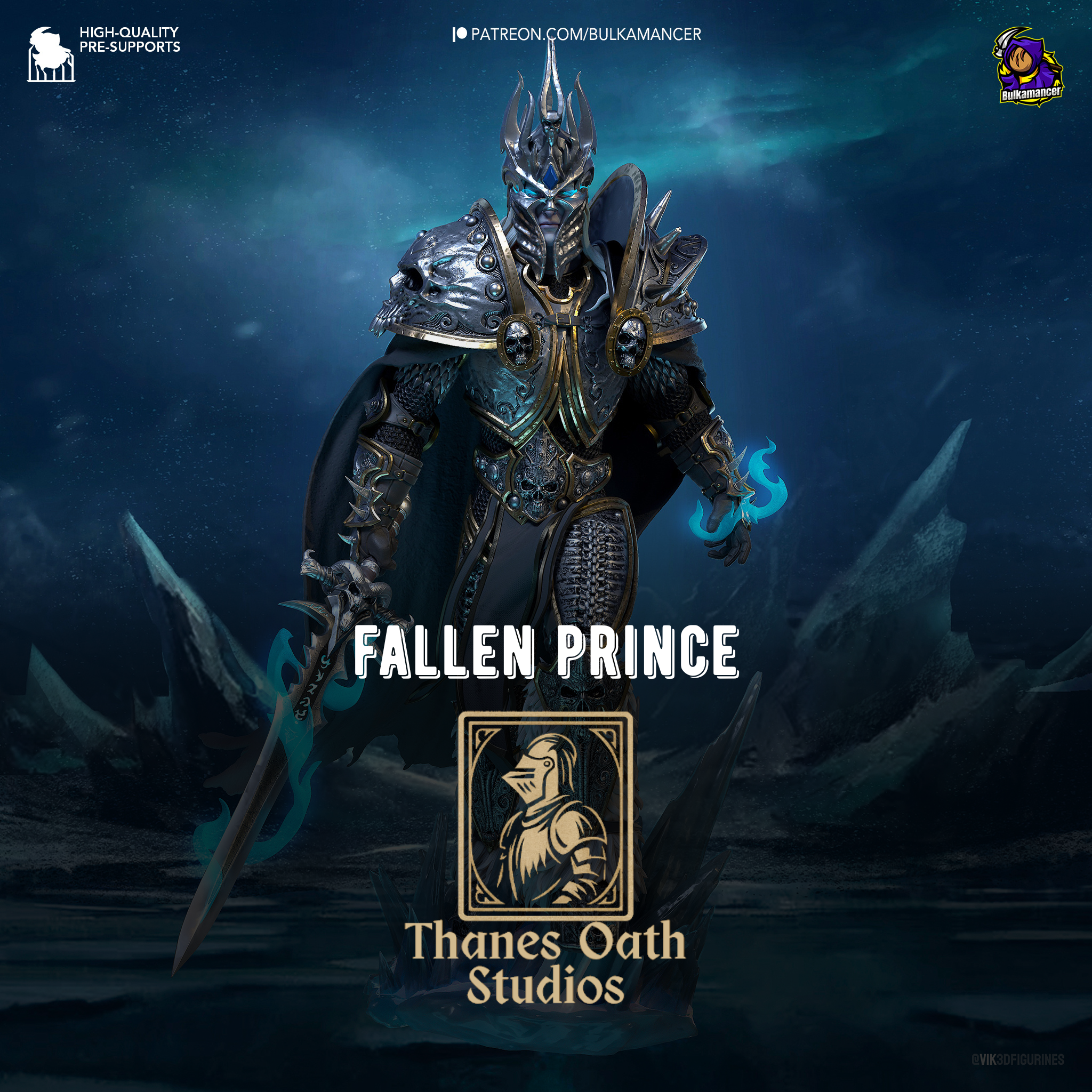 Fallen Prince - Maximum Detailed 16K Resin Statue – Thanes Oath Studios