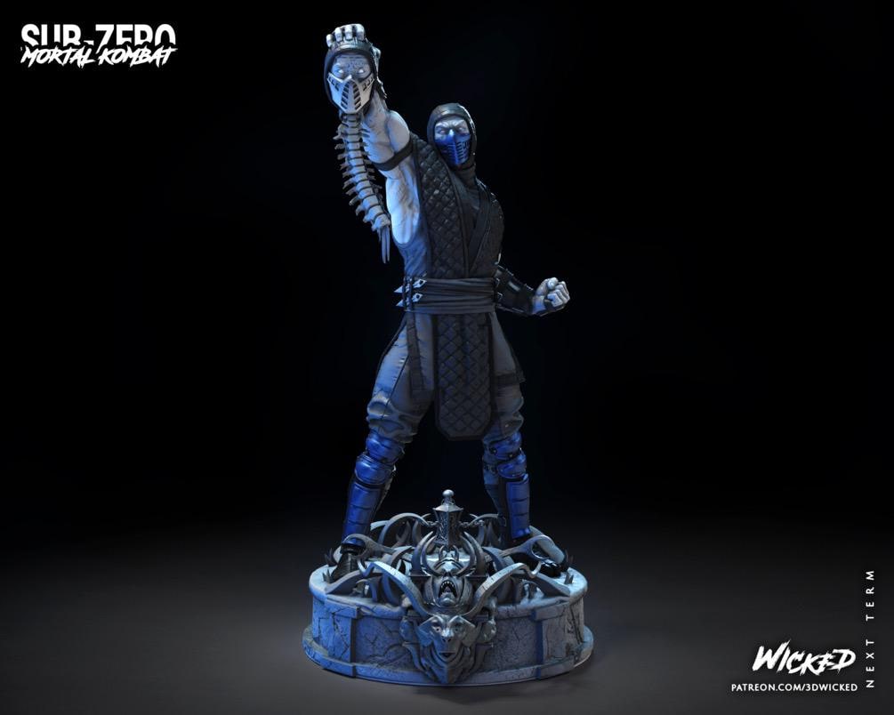 Frozen Cryomancer - Ice Ninja Martial Arts Fighting Fantasy Sub Zero Resin Figure 16K