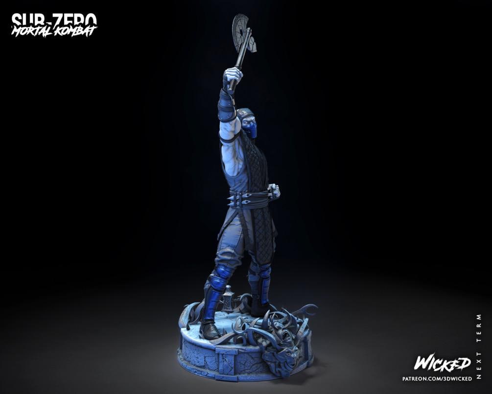 Frozen Cryomancer - Ice Ninja Martial Arts Fighting Fantasy Sub Zero Resin Figure 16K