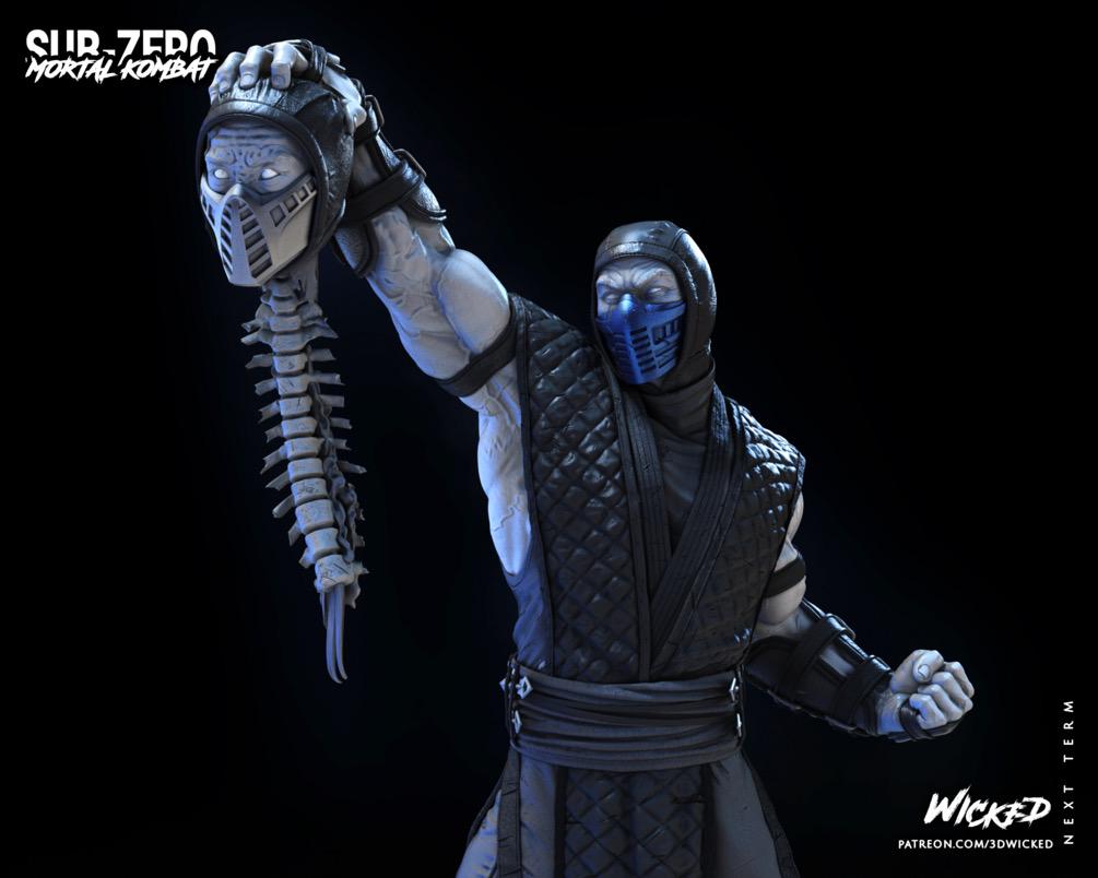Frozen Cryomancer - Ice Ninja Martial Arts Fighting Fantasy Sub Zero Resin Figure 16K