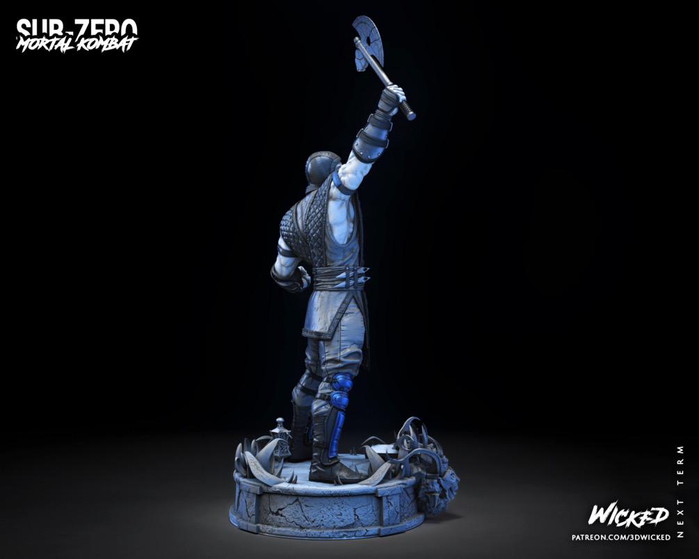 Frozen Cryomancer - Ice Ninja Martial Arts Fighting Fantasy Sub Zero Resin Figure 16K