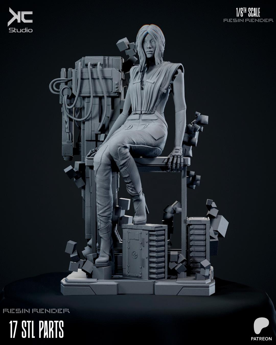 Broken Frequency - Maximum Detailed 16K Resin Statue