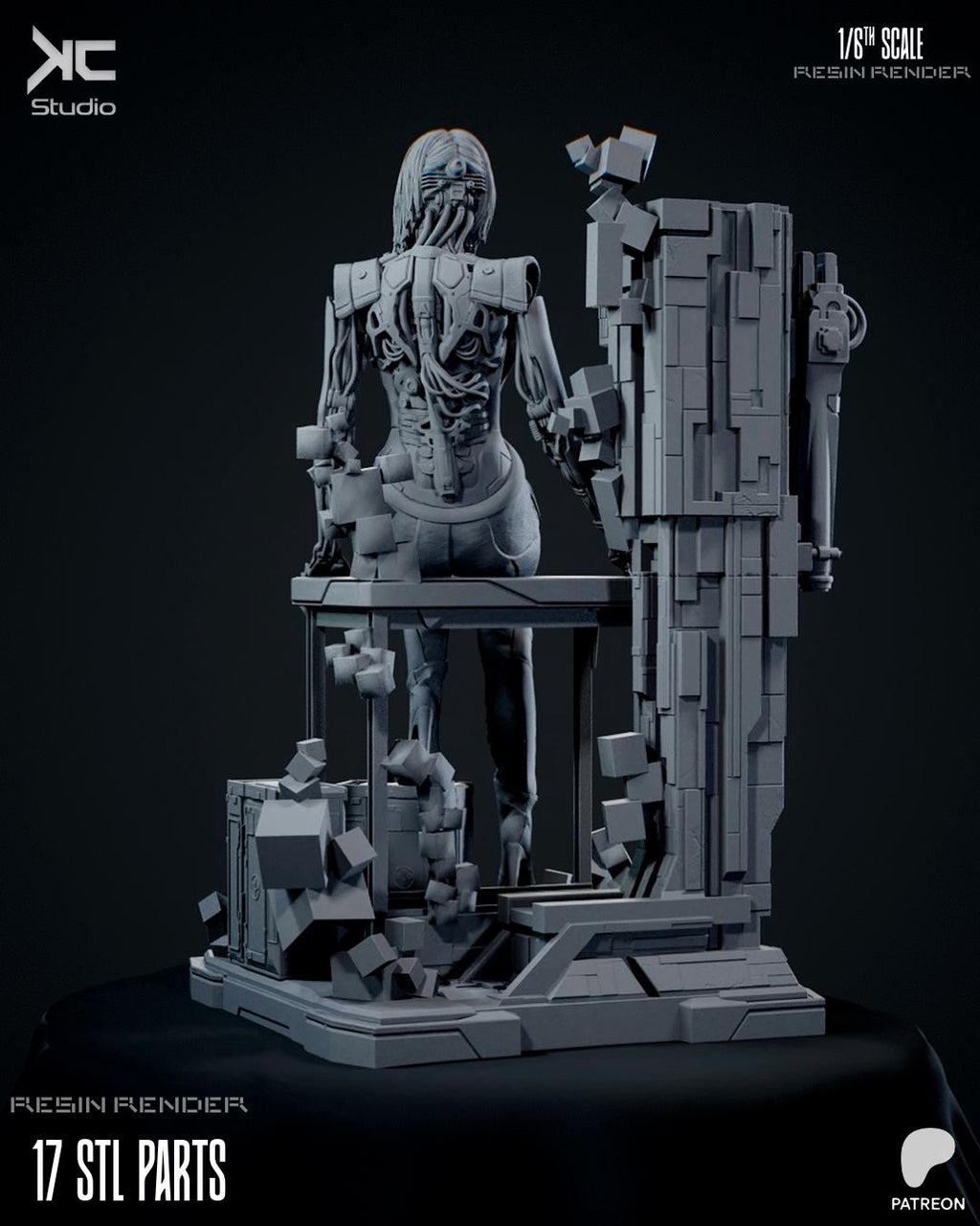 Broken Frequency - Maximum Detailed 16K Resin Statue