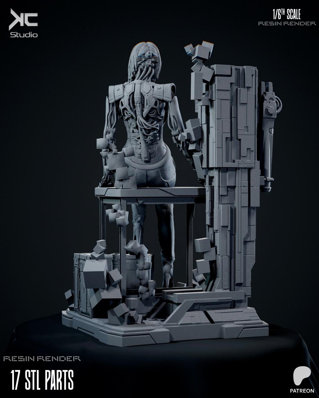 Broken Frequency - Maximum Detailed 16K Resin Statue