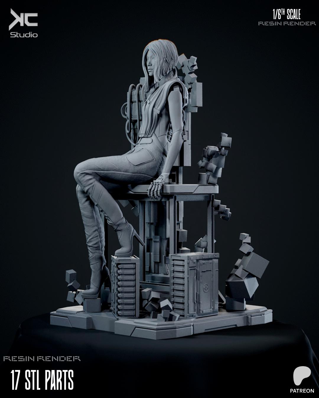 Broken Frequency - Maximum Detailed 16K Resin Statue