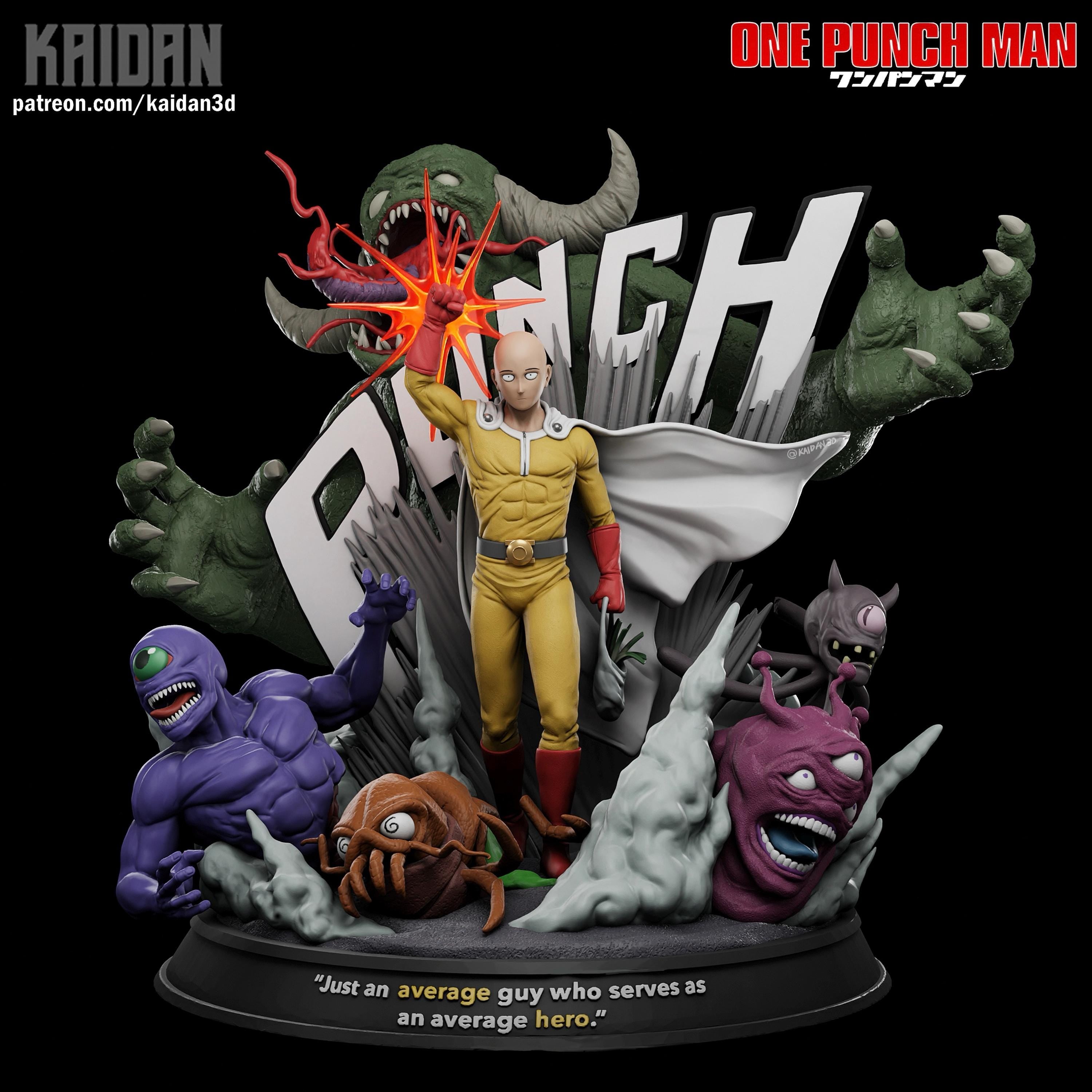 The Calamity That Answers - Superhero Monsters Battle Action Anime Saitama Resin Figure 16K