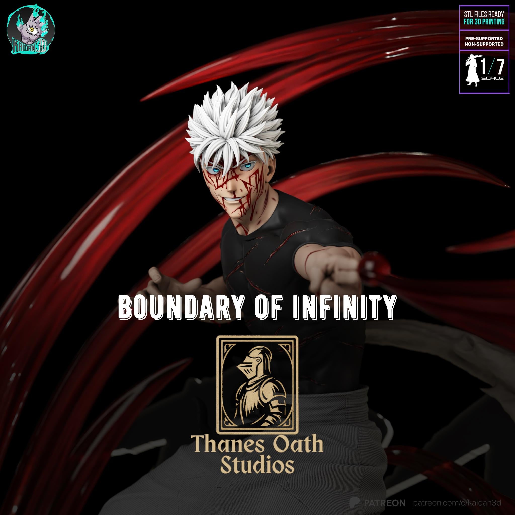 Boundary Of Infinity - Cursed Energy Sorcerer Supernatural Anime Satoru Gojo Resin Figure 16K