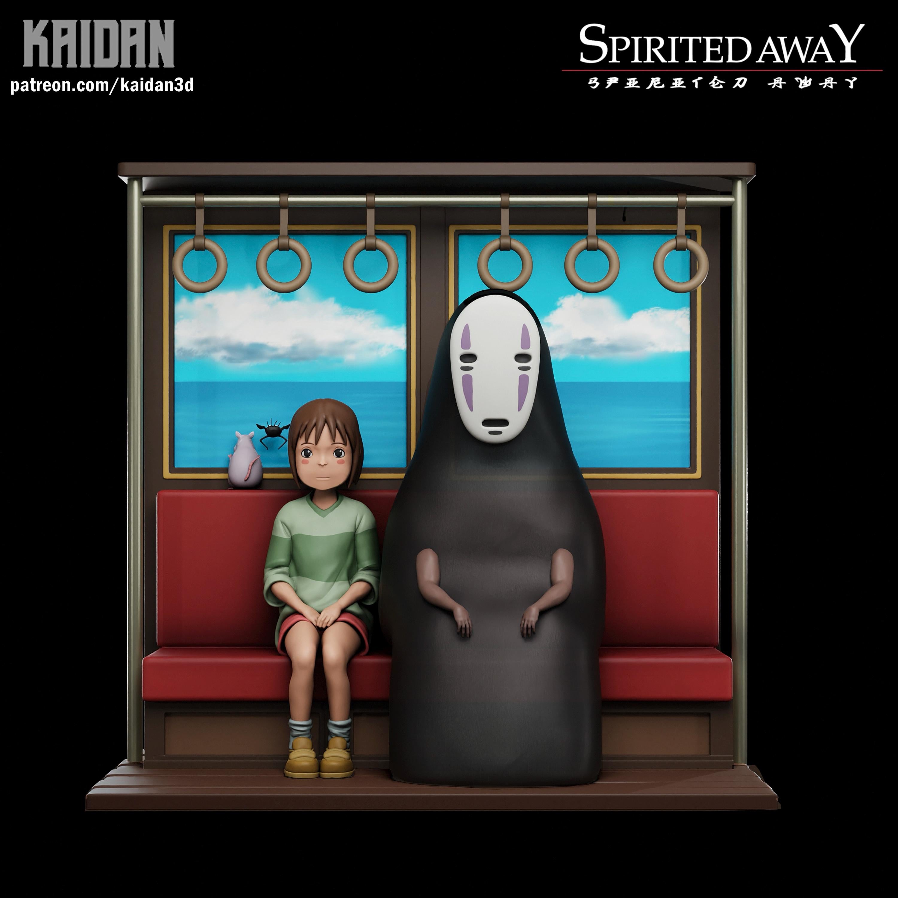 Where Innocence Sat Beside Emptiness - Spirit World Japanese Folklore Mystical Anime Spirited Away Resin Figure 16K