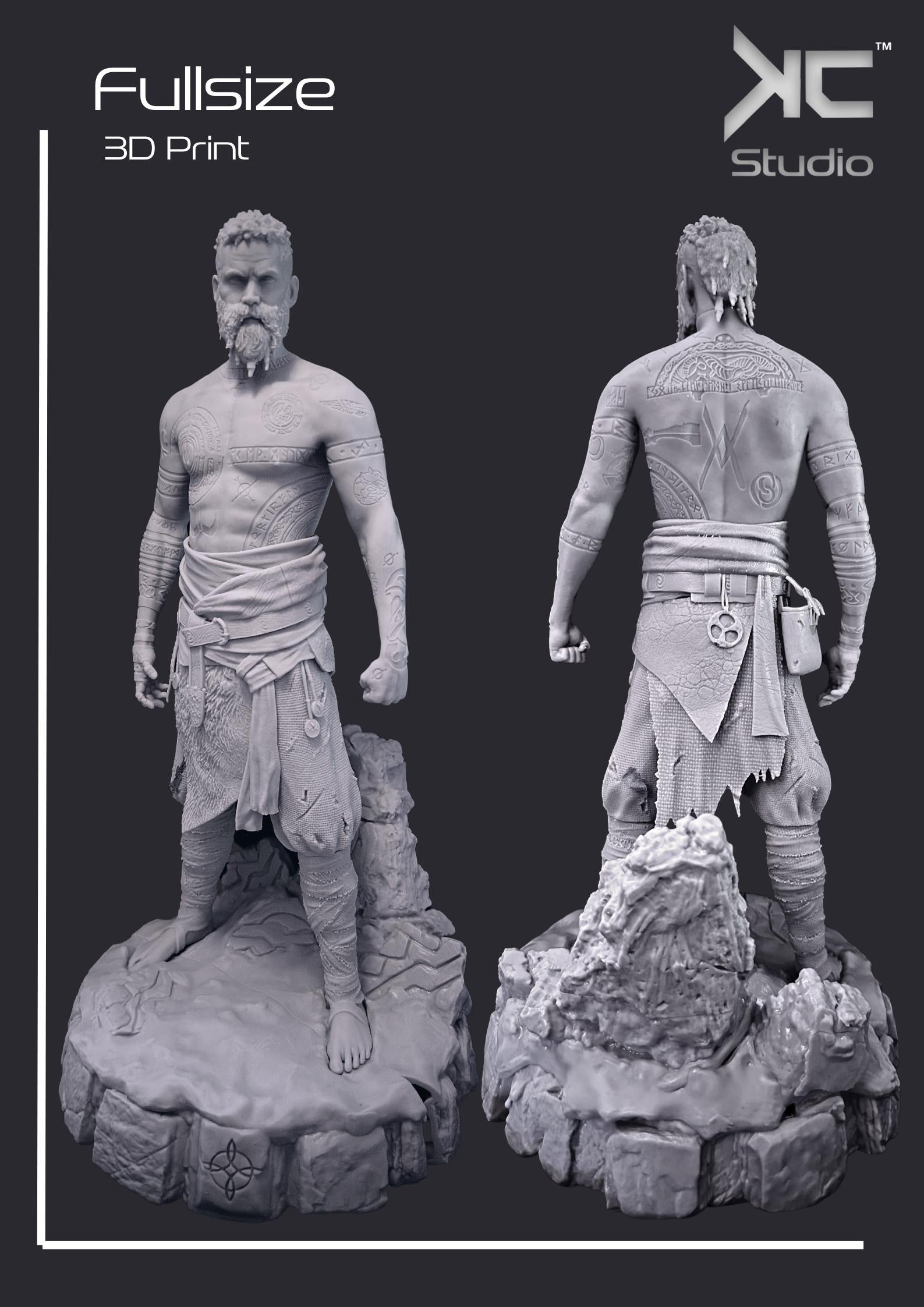 Rune-cursed Immortal - Nordic Dark Mythology Fantasy God Baldur Resin Figure 16K