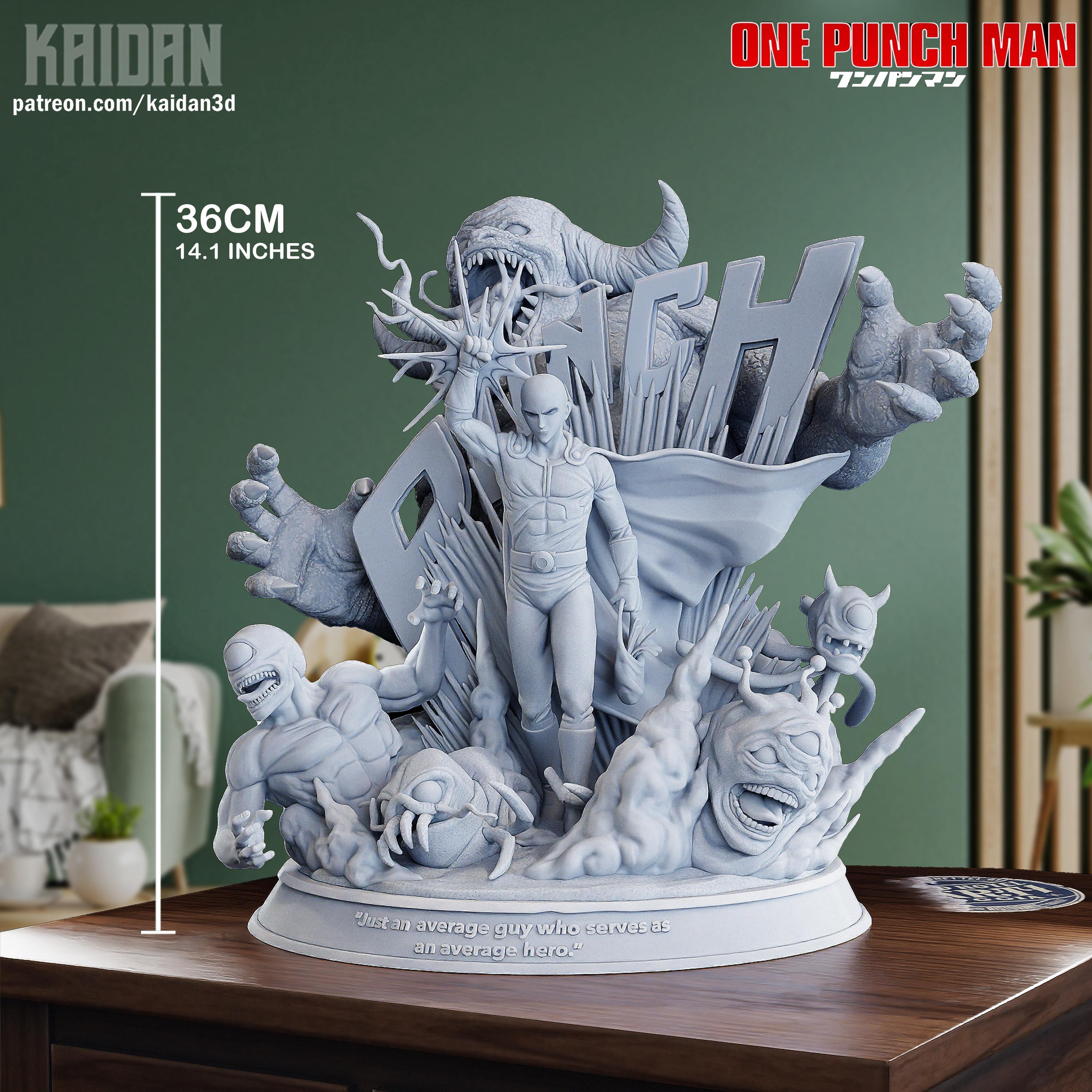 The Calamity That Answers - Superhero Monsters Battle Action Anime Saitama Resin Figure 16K