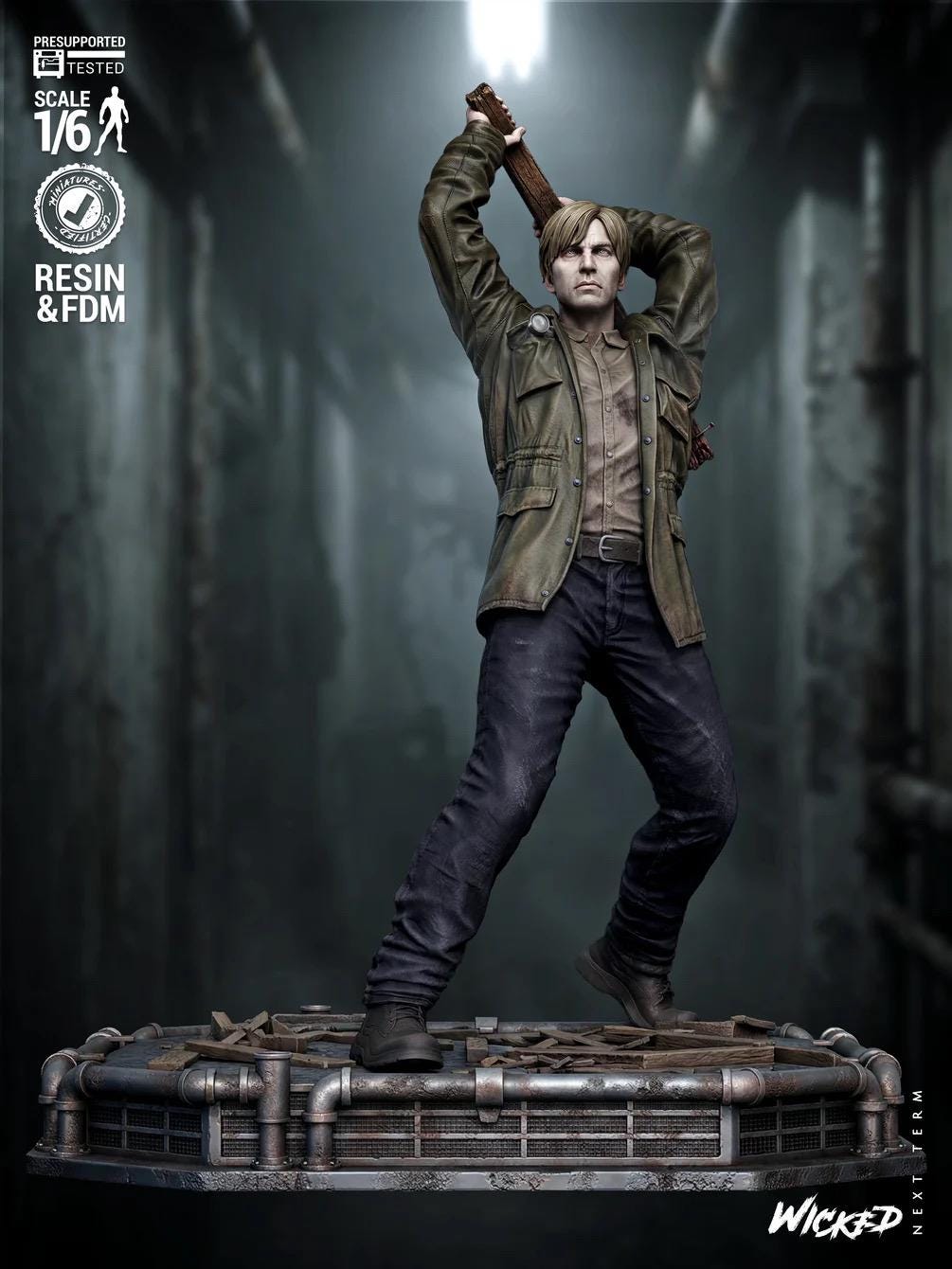 Penitent Wanderer - Psychological Horror Silent City James Sunderland Resin Figure 16K