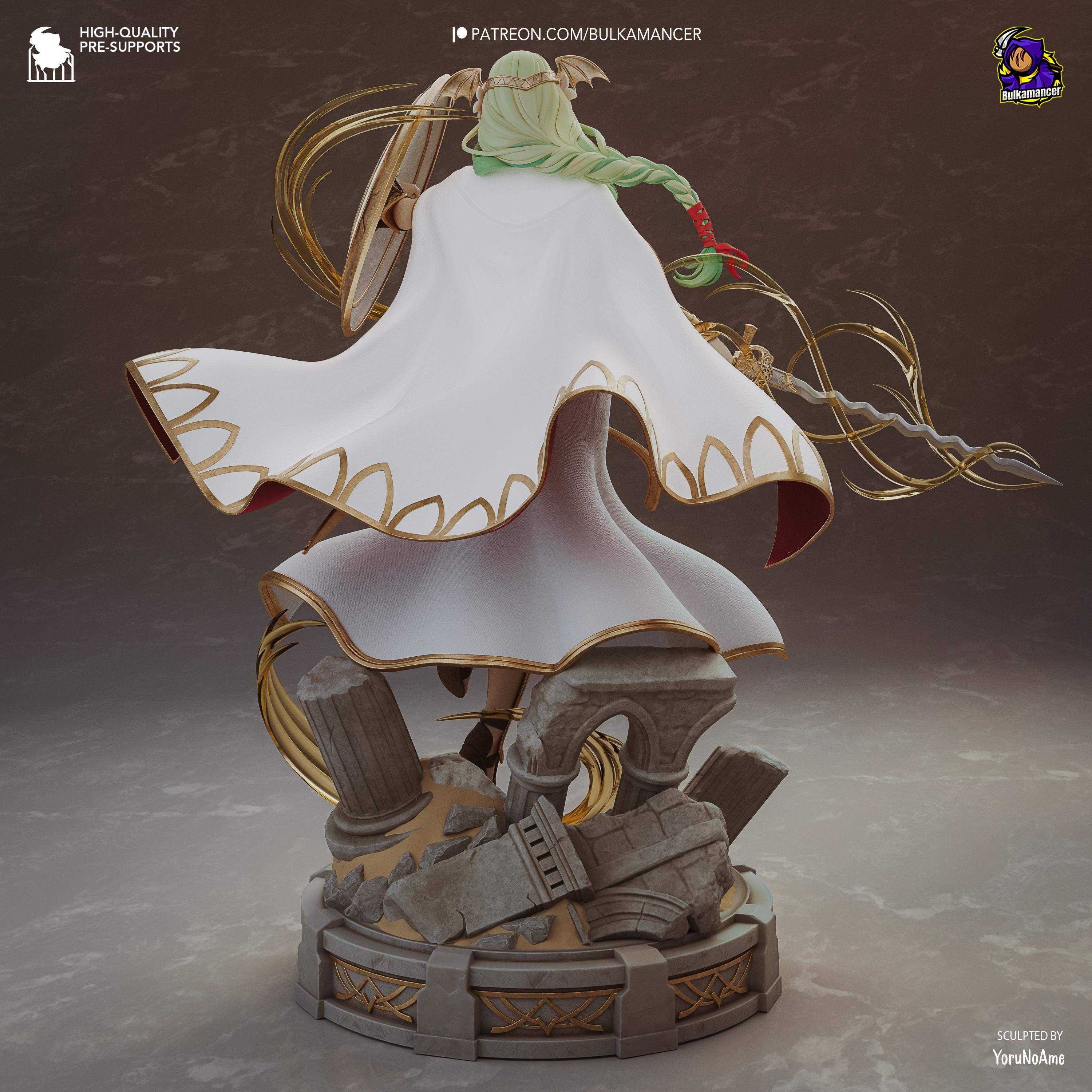 Crestbound Saint - Immaculate One Crest Bearer Silver Saint Seiros Resin Figure 16K