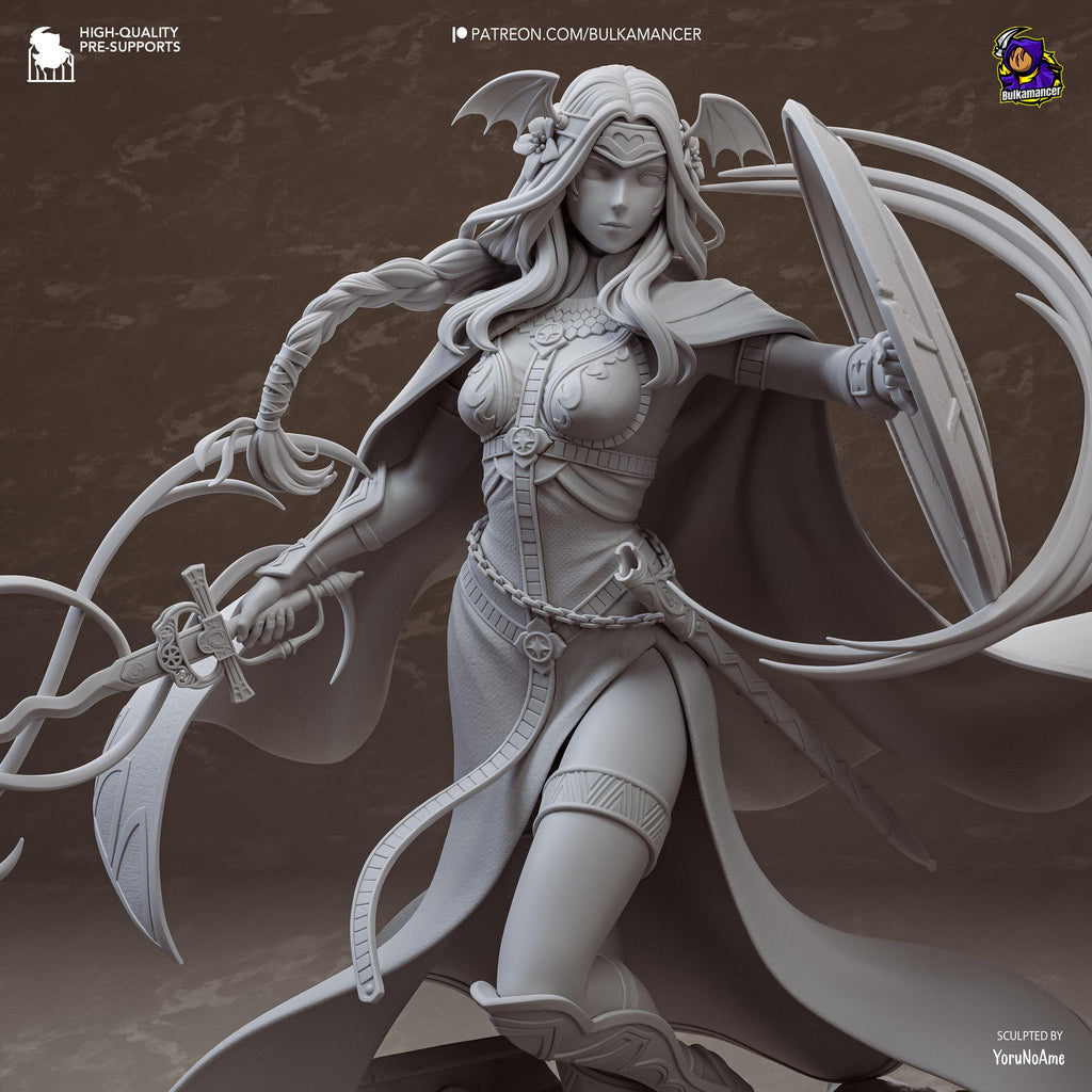 Crestbound Saint - Immaculate One Crest Bearer Silver Saint Seiros Resin Figure 16K