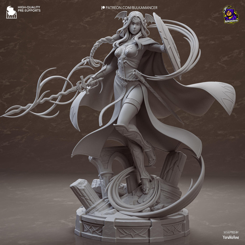 Crestbound Saint - Immaculate One Crest Bearer Silver Saint Seiros Resin Figure 16K