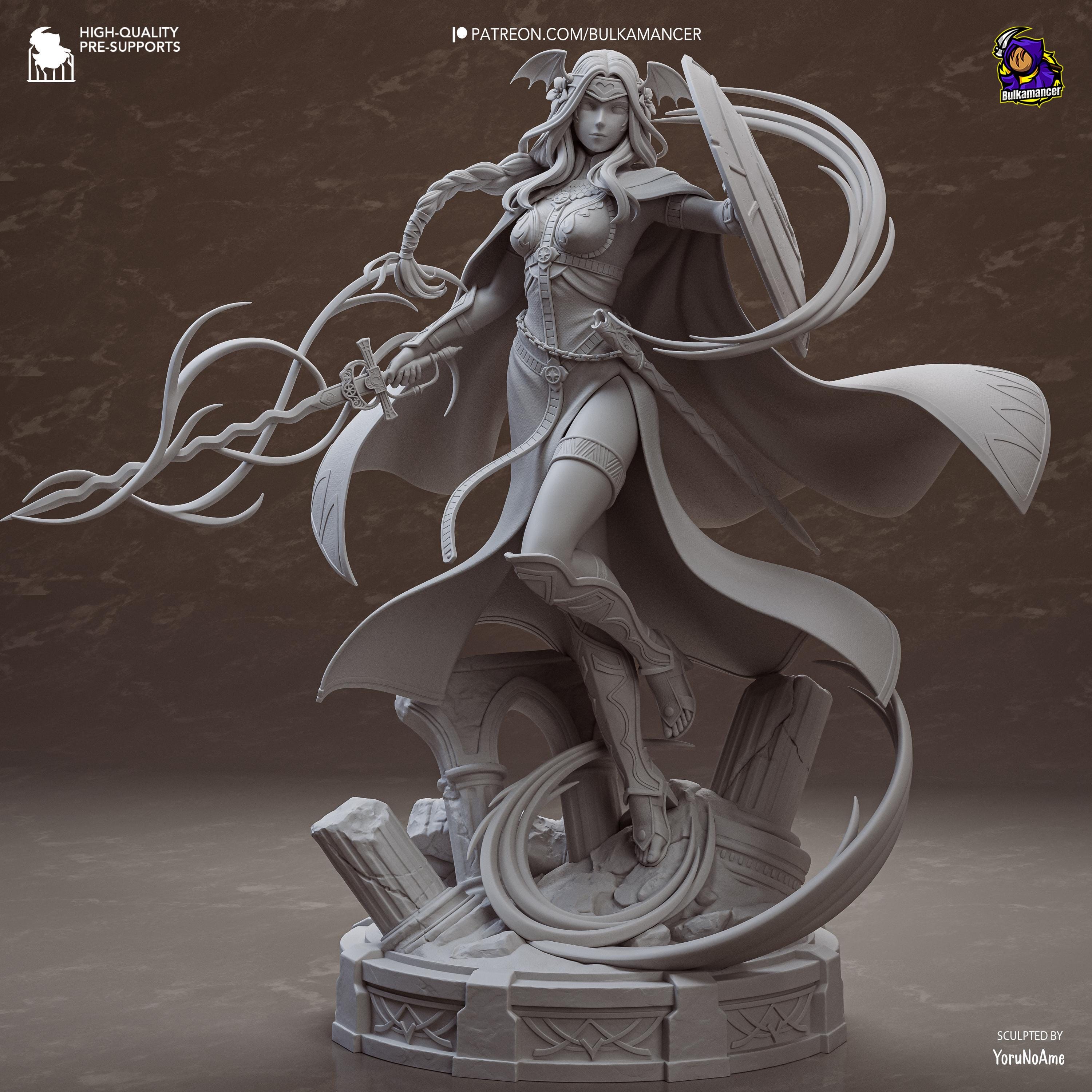 Crestbound Saint - Immaculate One Crest Bearer Silver Saint Seiros Resin Figure 16K