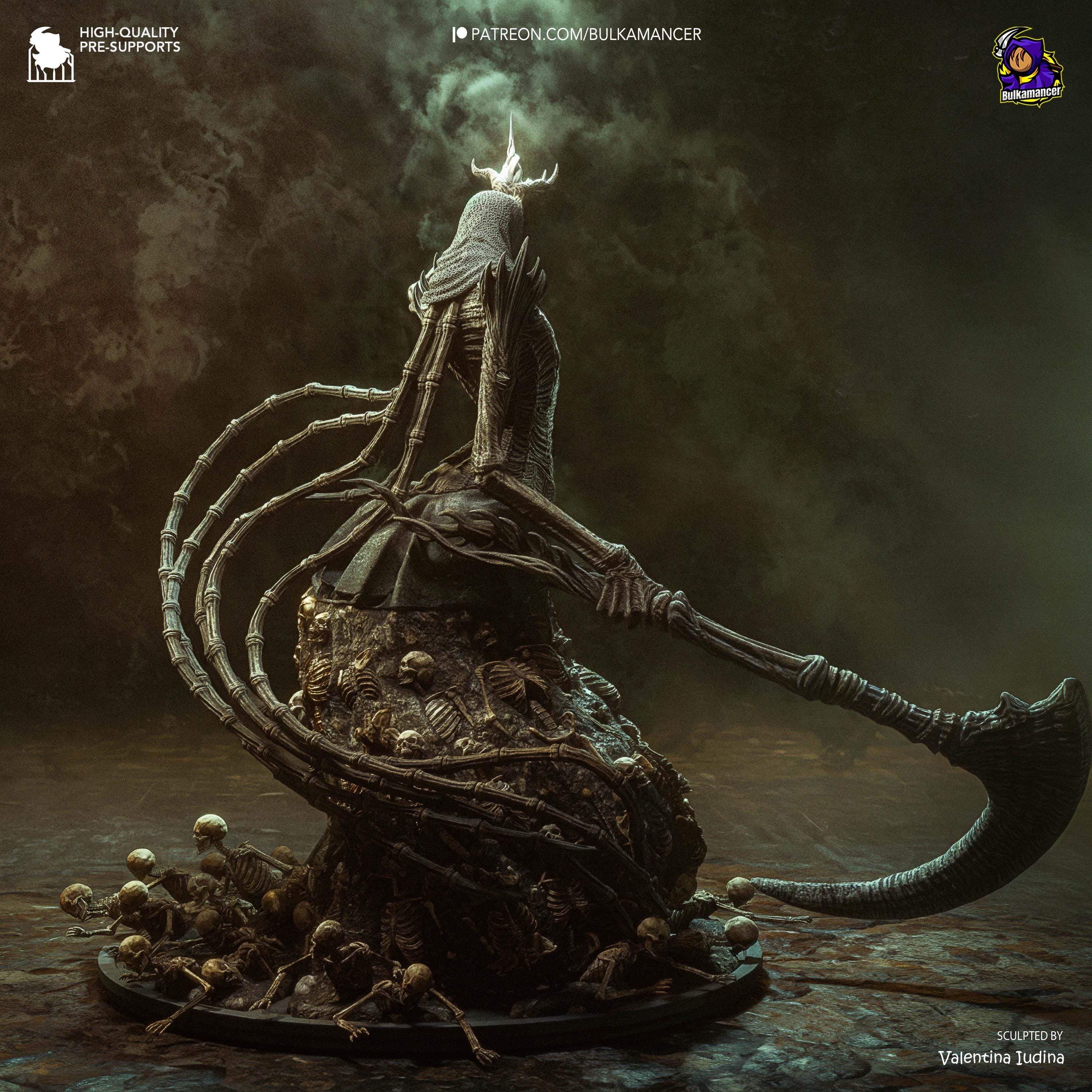 Abyssal Queen - Dark Fantasy Abyss Souls-like Nashandra Resin Figure 16K