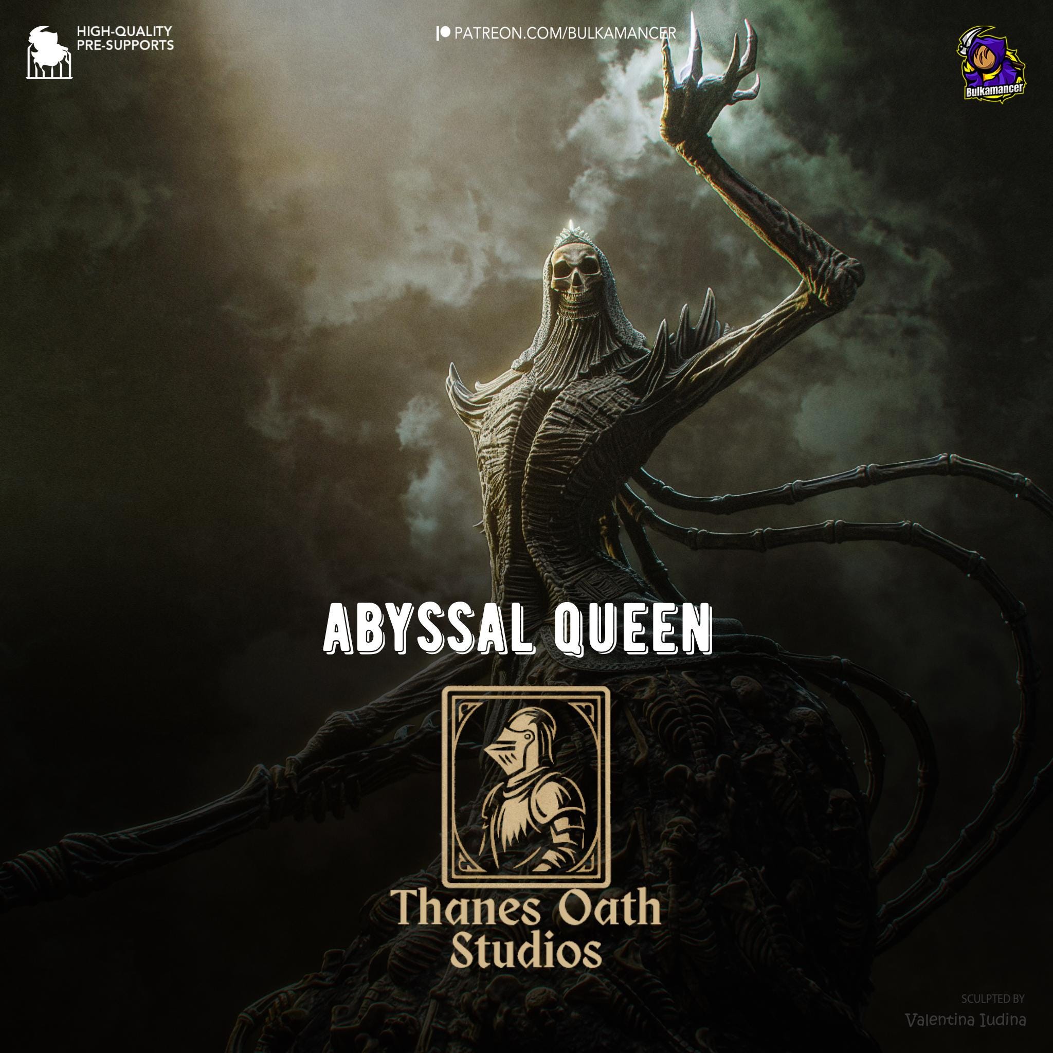 Abyssal Queen - Dark Fantasy Abyss Souls-like Nashandra Resin Figure 16K