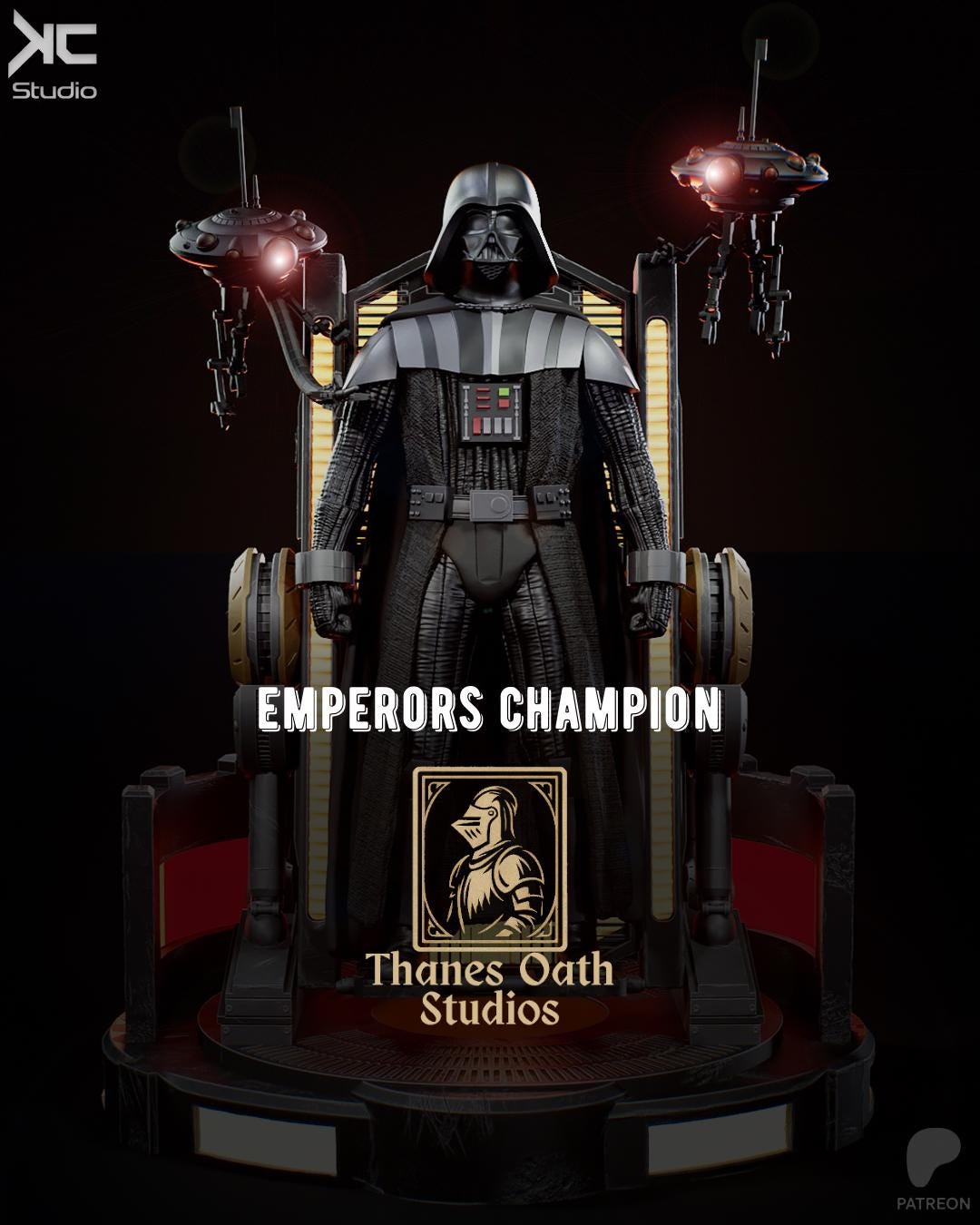 Emperors Champion - Sci-fi Dark Lord Chosen One Darth Vader Resin Figure 16K