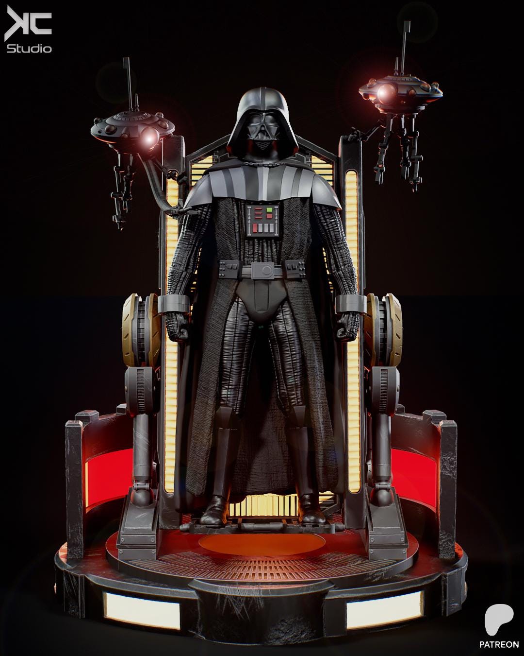 Emperors Champion - Sci-fi Dark Lord Chosen One Darth Vader Resin Figure 16K