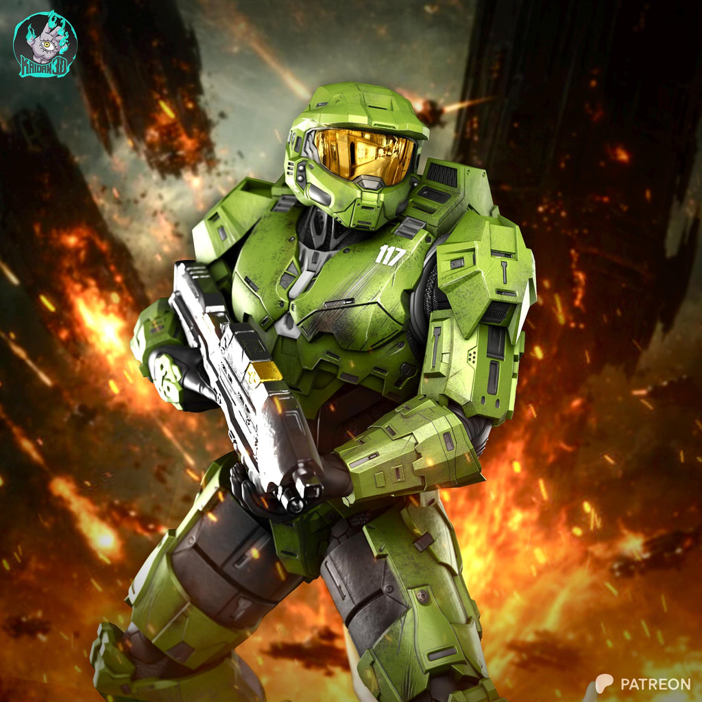 Covenant Breaker - Sci-Fi Super Soldier Last Defender Master Chief Resin Figure 16K