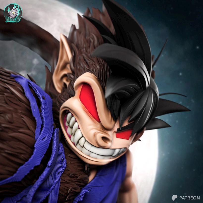 Moon-Cursed Collosus - Giant Ape Anime Beast Goku Oozaru Resin Figure 16K