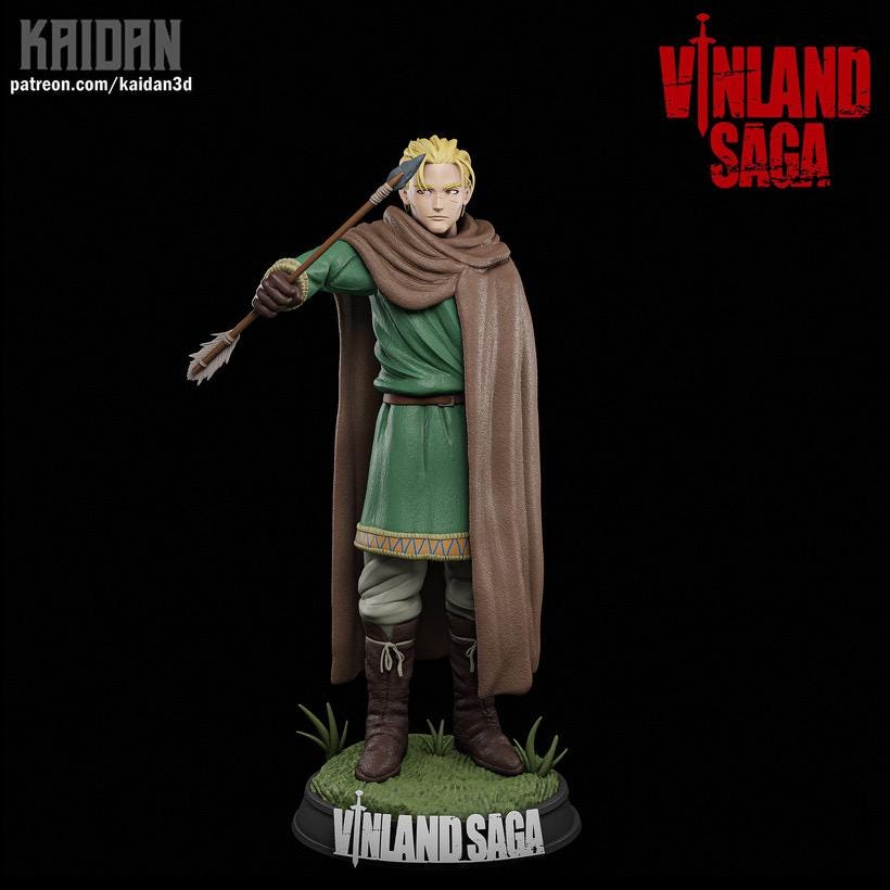 Redeemed Warrior - Viking Warrior Nordic Saga Thorfinn Resin Figure 16K