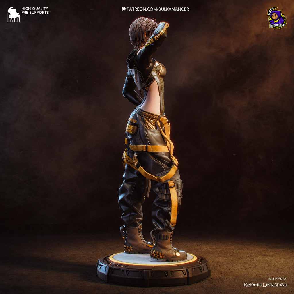 Warden Of Eidos - Sci-fi Cyber Support Futuristic Cyberpunk Lily Resin Figure 16K