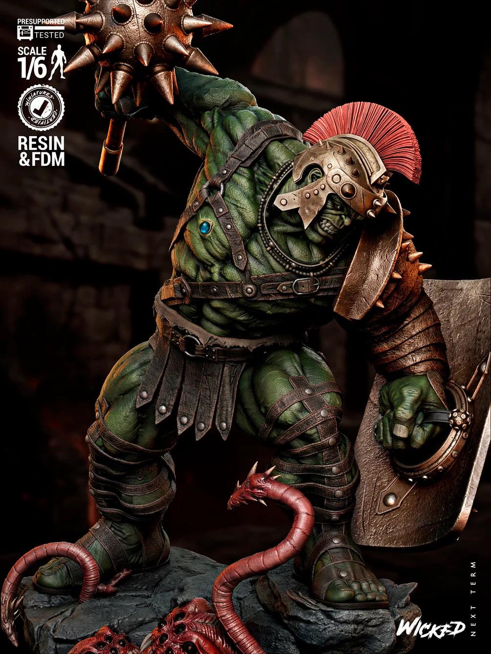 Exiled Worldbreaker - Arena Gladiator Champion Gamma Warrior Hulk Resin Figure 16K