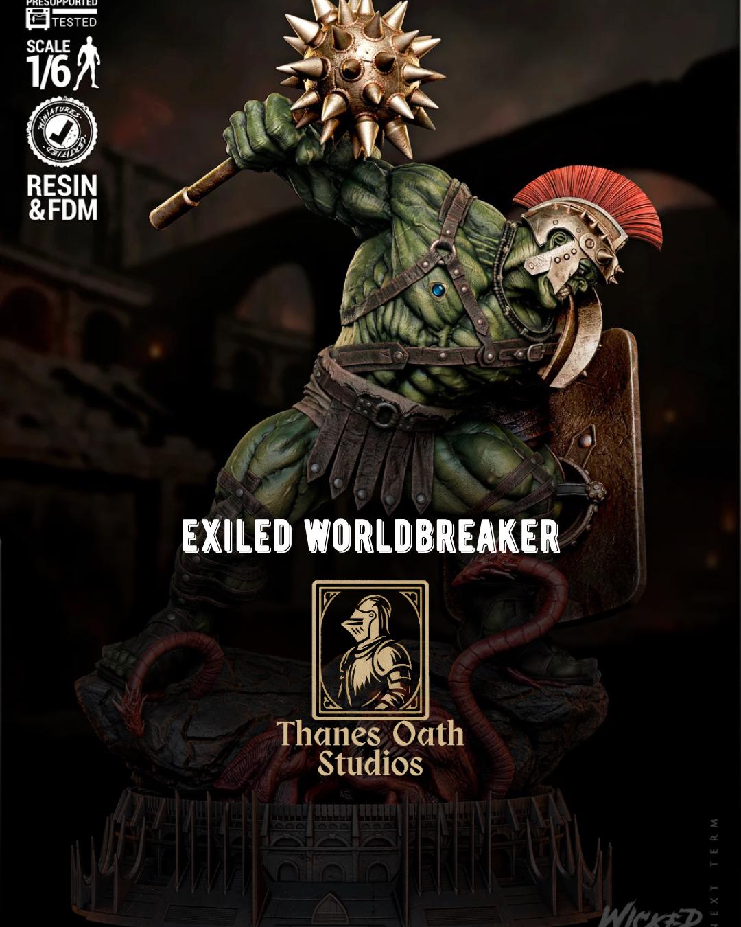 Exiled Worldbreaker - Arena Gladiator Champion Gamma Warrior Hulk Resin Figure 16K