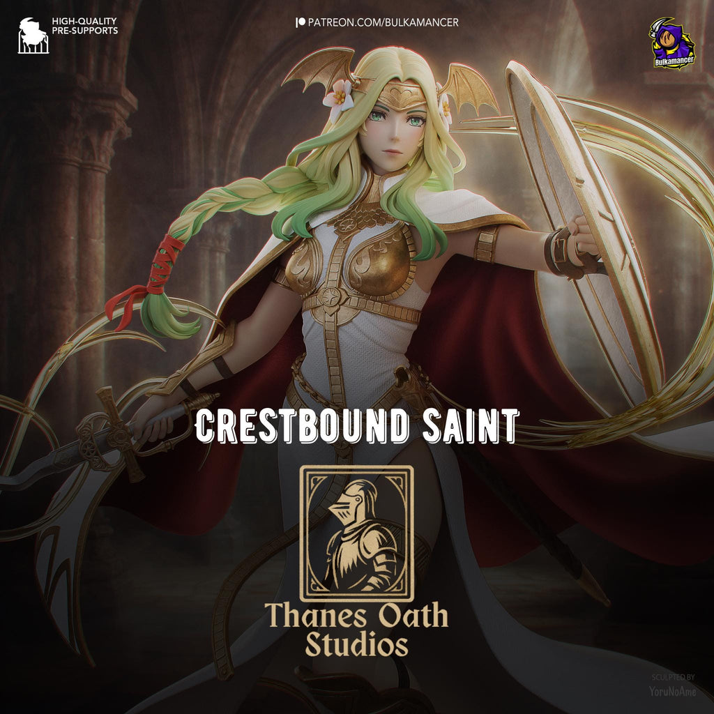 Crestbound Saint - Immaculate One Crest Bearer Silver Saint Seiros Resin Figure 16K
