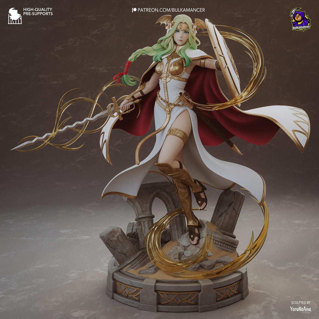 Crestbound Saint - Immaculate One Crest Bearer Silver Saint Seiros Resin Figure 16K