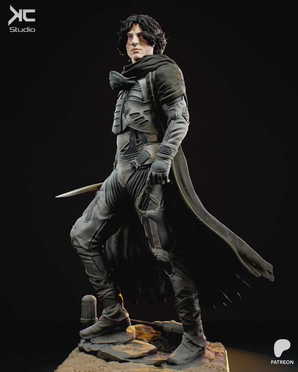 The Oracle - Desert Messiah Sci-Fi Chosen One Paul Atreides Resin Figure 16K