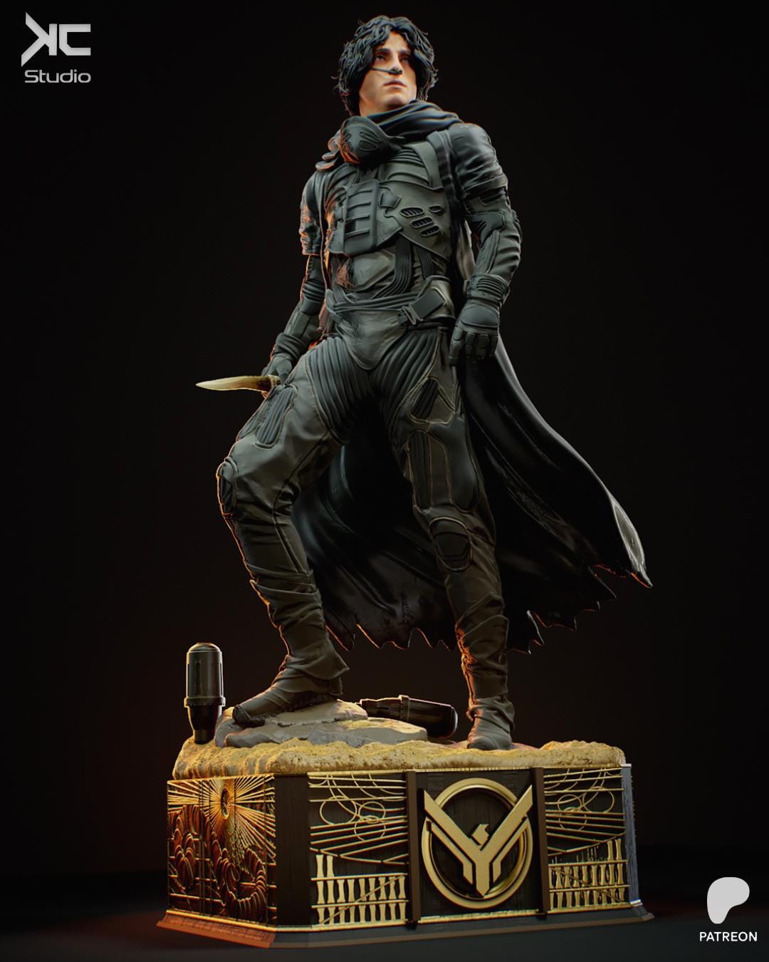 The Oracle - Desert Messiah Sci-Fi Chosen One Paul Atreides Resin Figure 16K