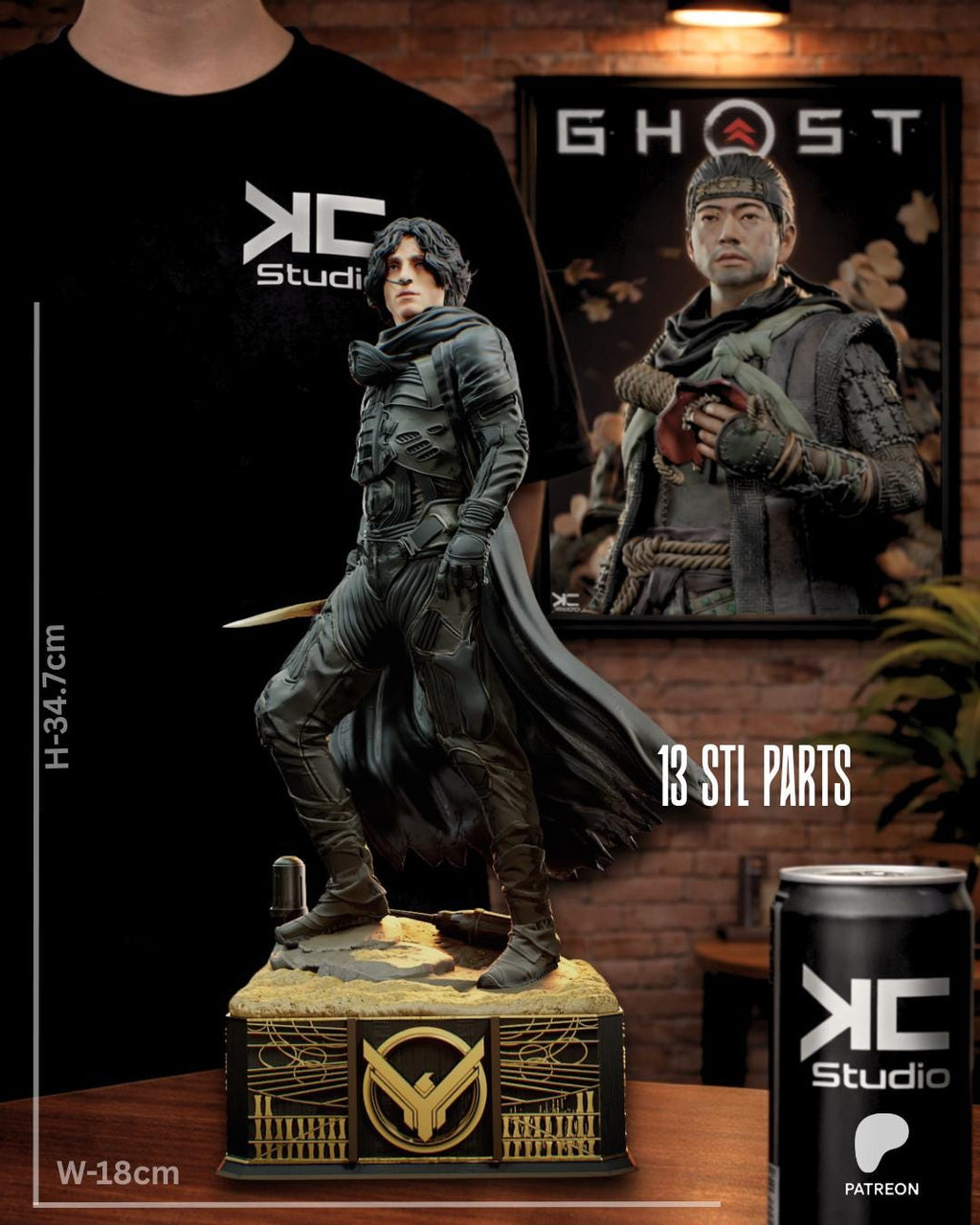 The Oracle - Desert Messiah Sci-Fi Chosen One Paul Atreides Resin Figure 16K