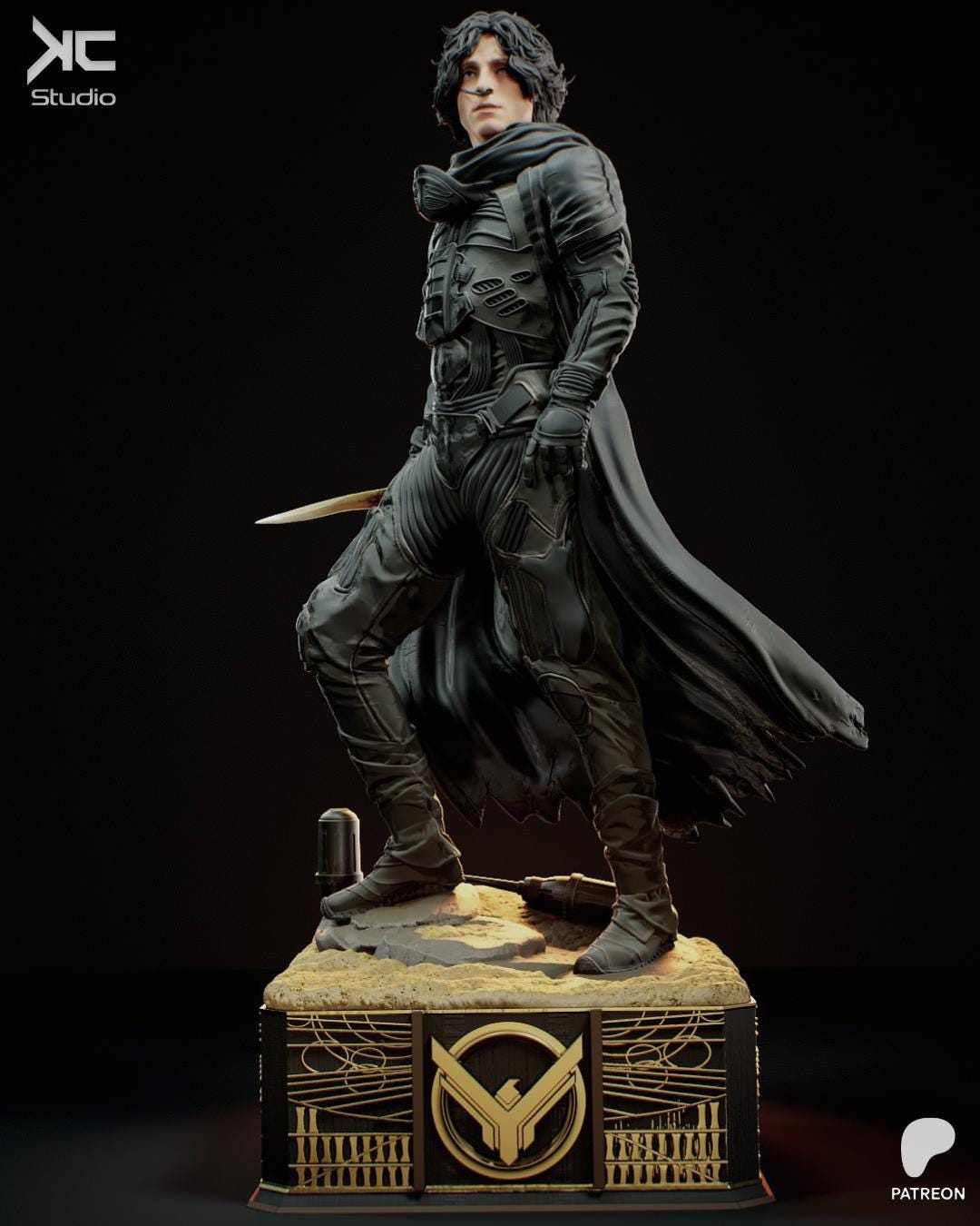 The Oracle - Desert Messiah Sci-Fi Chosen One Paul Atreides Resin Figure 16K