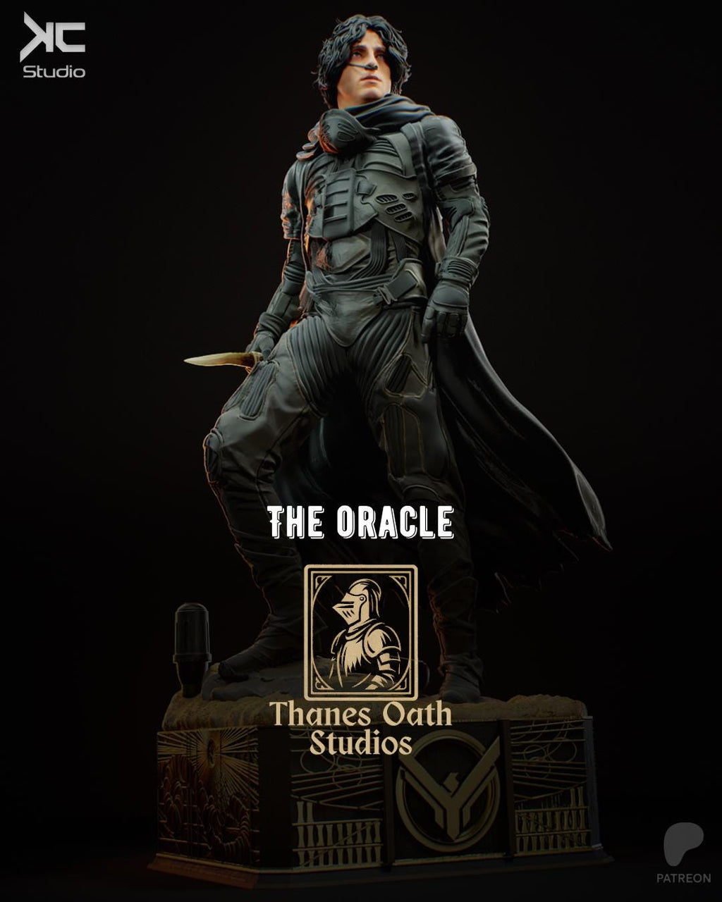 The Oracle - Desert Messiah Sci-Fi Chosen One Paul Atreides Resin Figure 16K