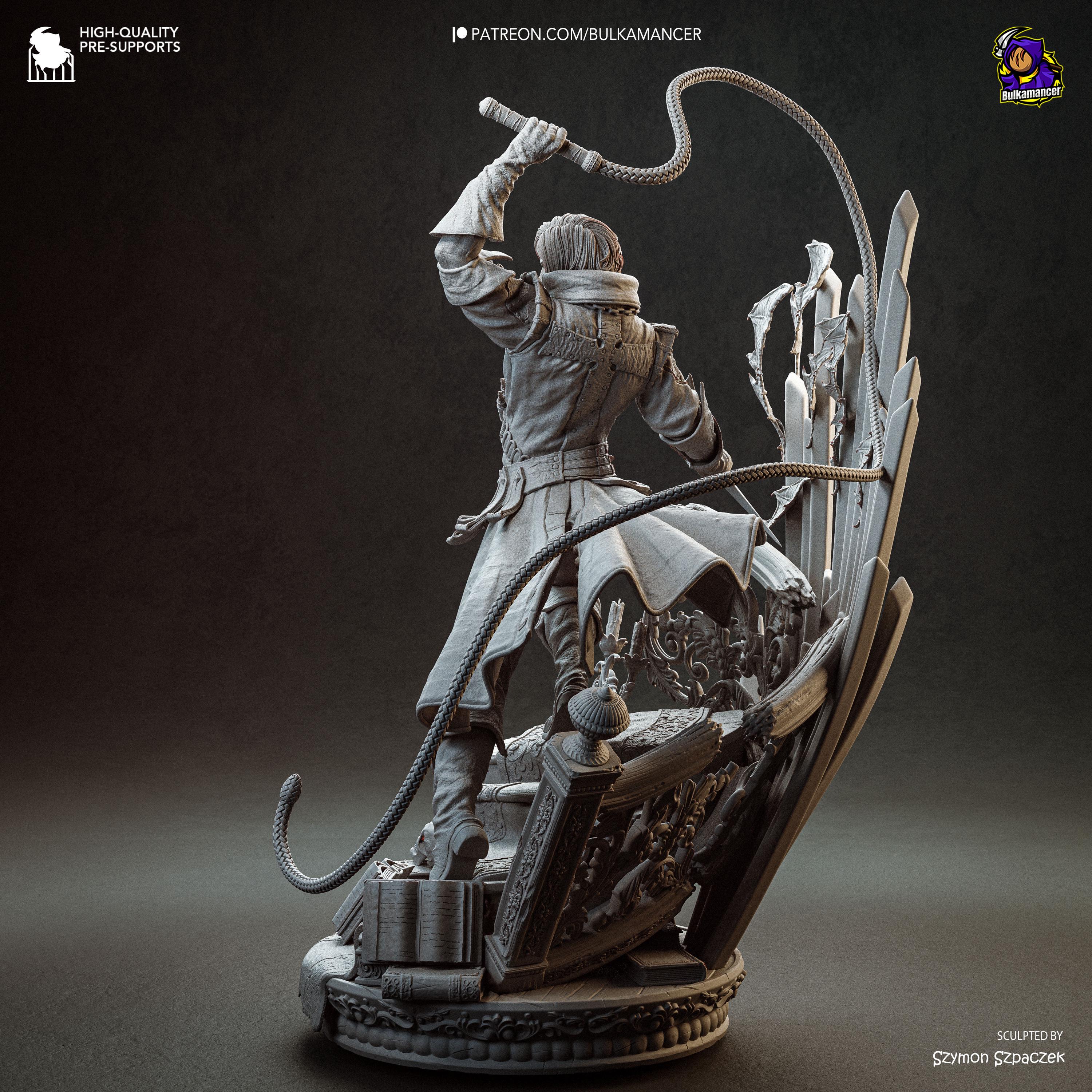 Castle Bane - Vampire Hunter Gothic Warrior Richter Belmont Resin Figure 16K