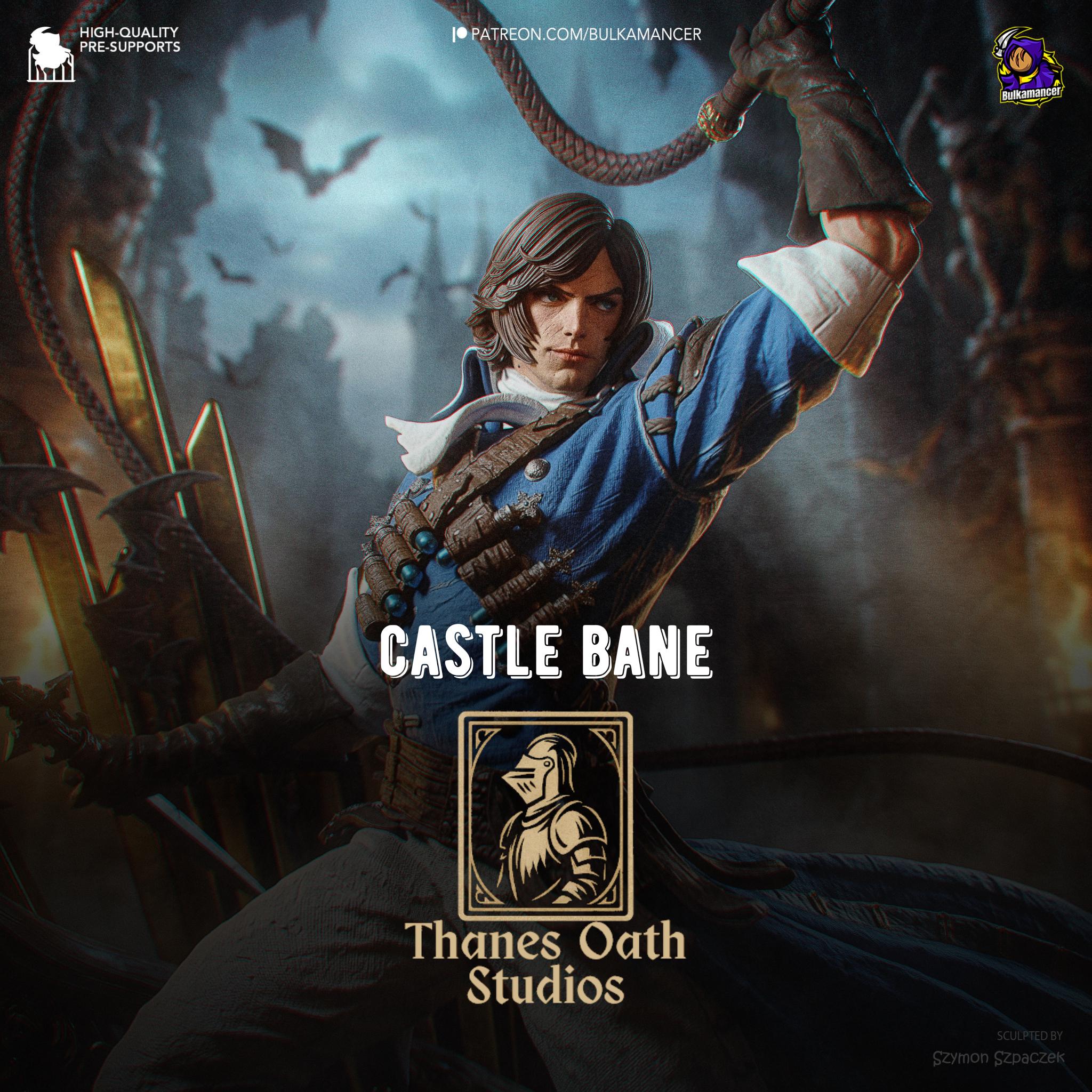 Castle Bane - Vampire Hunter Gothic Warrior Richter Belmont Resin Figure 16K