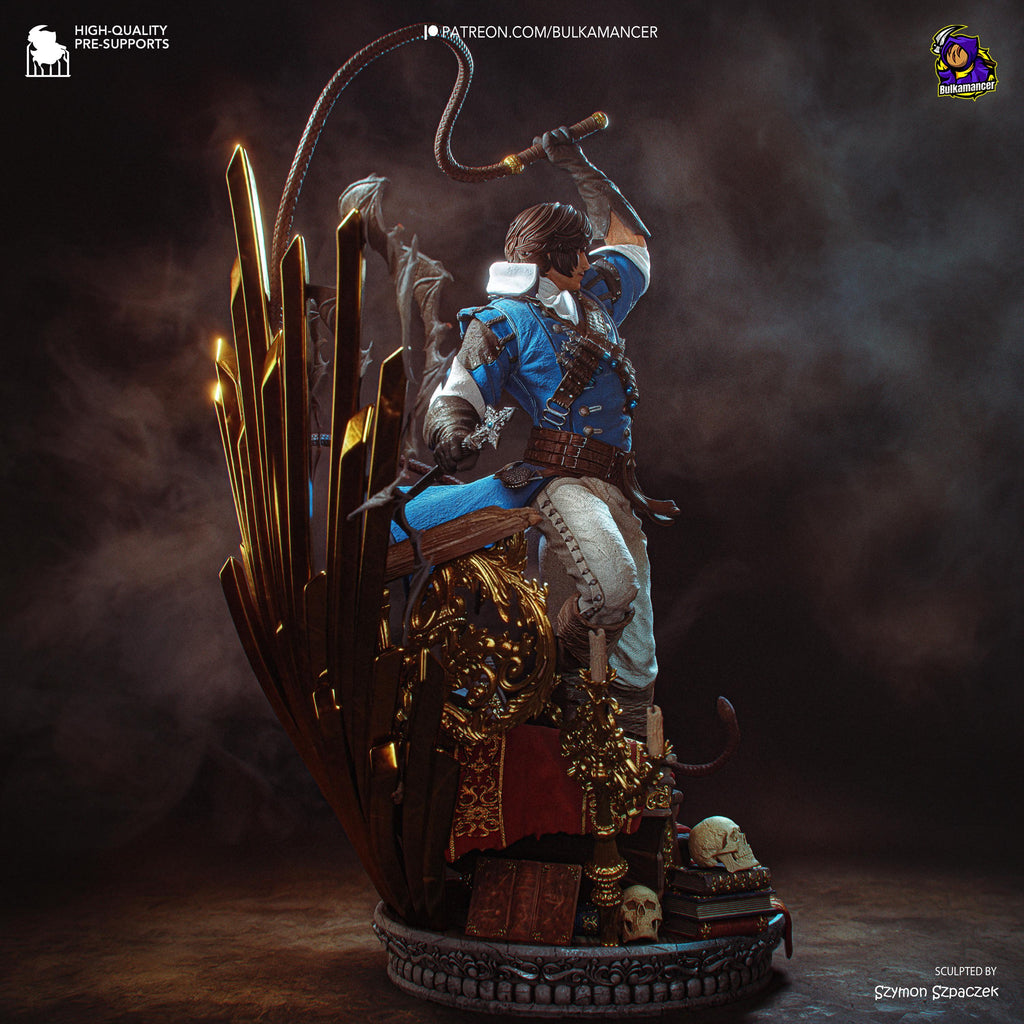 Castle Bane - Vampire Hunter Gothic Warrior Richter Belmont Resin Figure 16K