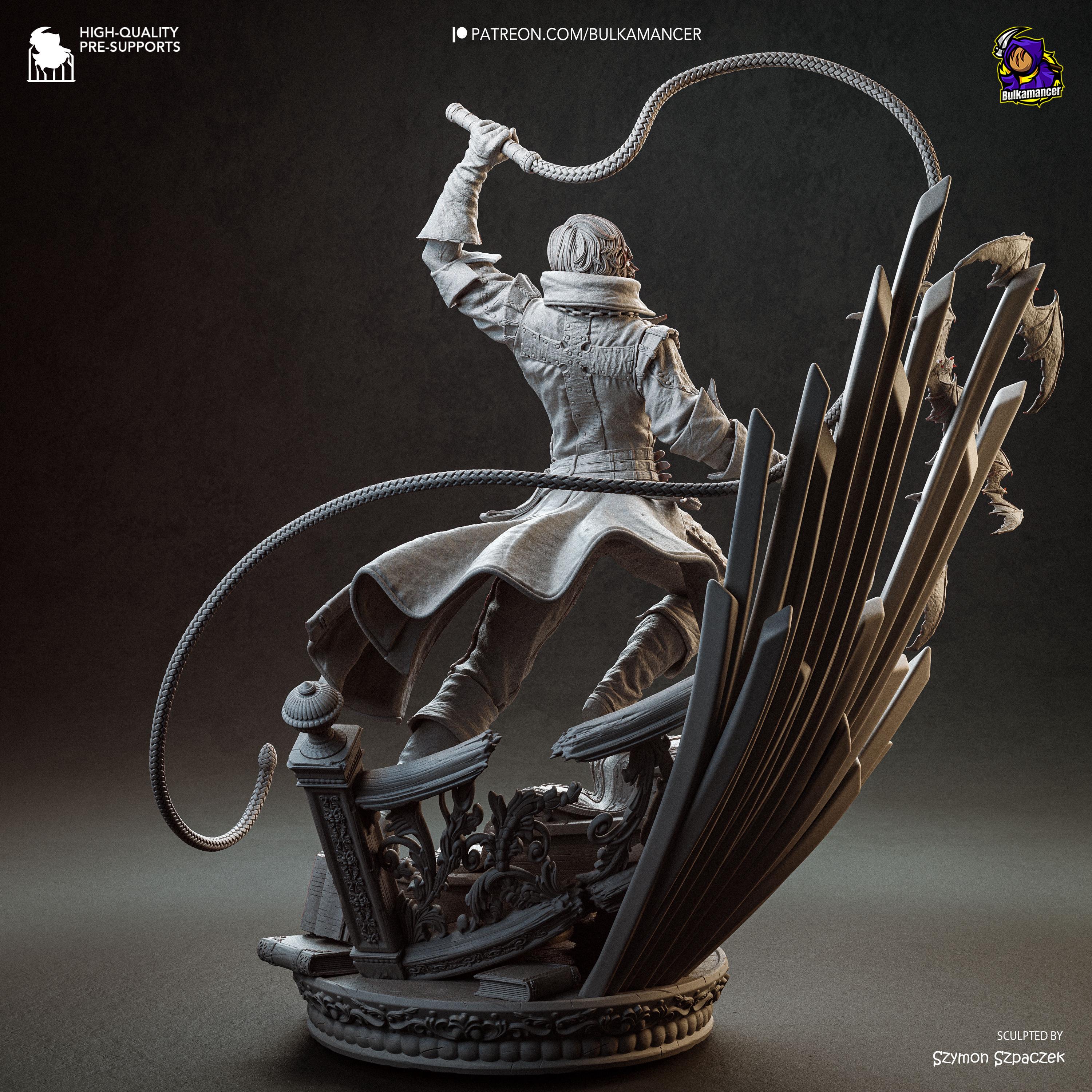 Castle Bane - Vampire Hunter Gothic Warrior Richter Belmont Resin Figure 16K