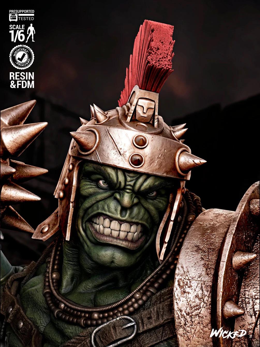 Exiled Worldbreaker - Arena Gladiator Champion Gamma Warrior Hulk Resin Figure 16K