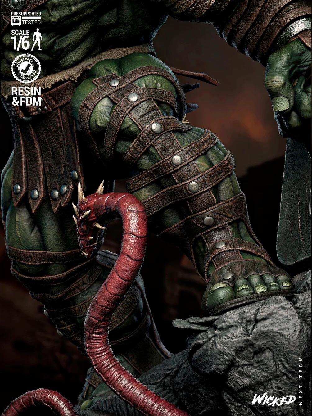 Exiled Worldbreaker - Arena Gladiator Champion Gamma Warrior Hulk Resin Figure 16K