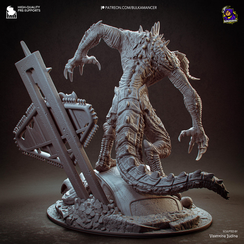 Nuclear Dreadbeast - Post Apocalyptic Wasteland Monster Deathclaw Resin Figure 16K