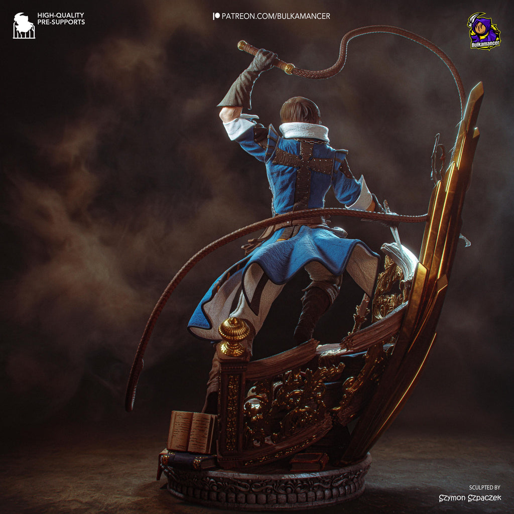 Castle Bane - Vampire Hunter Gothic Warrior Richter Belmont Resin Figure 16K